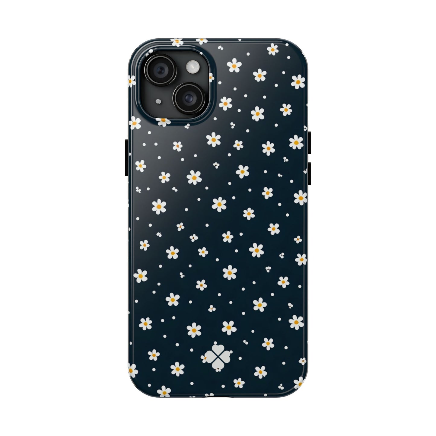 Navy Daisy Phone Case