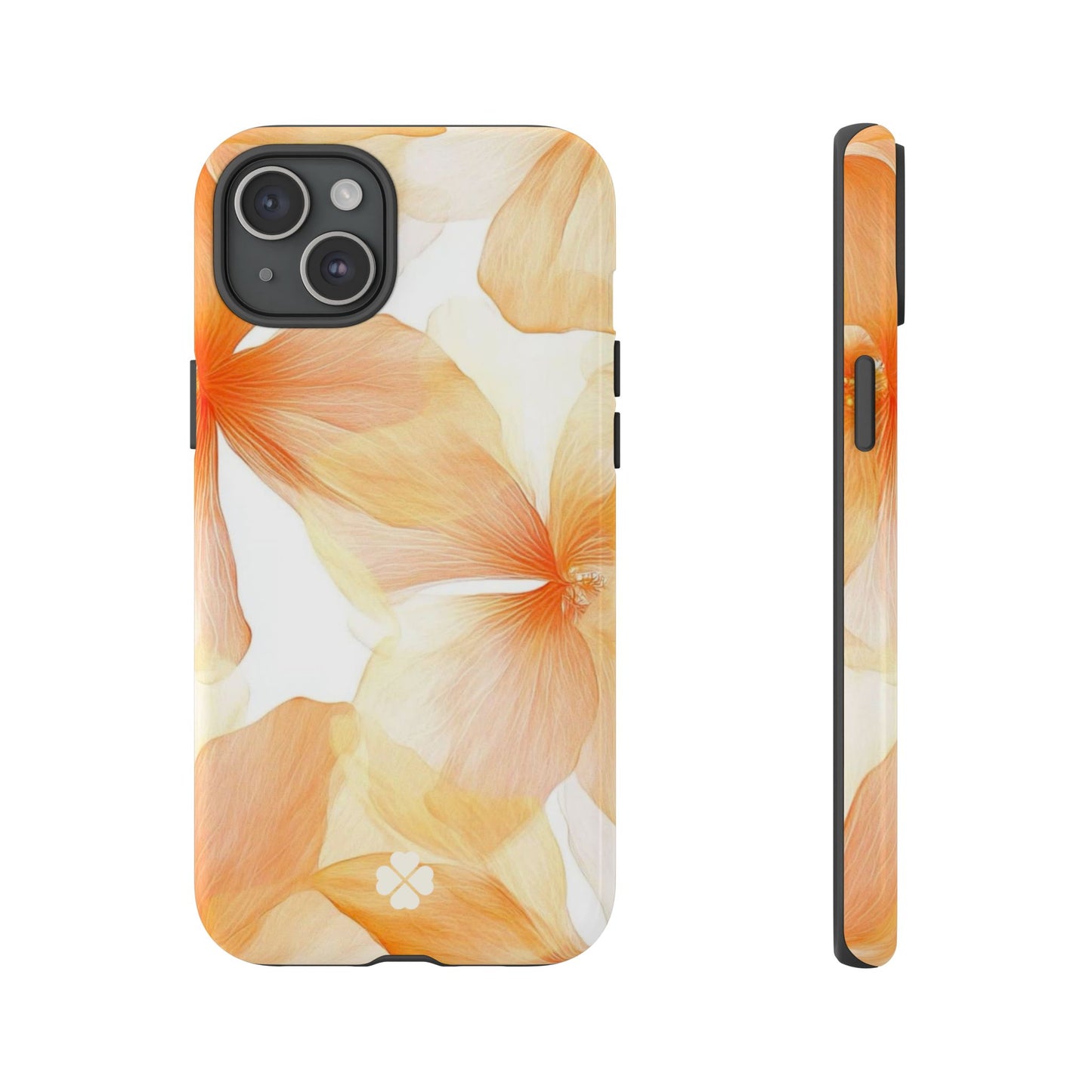 Orange Floral Phone Case