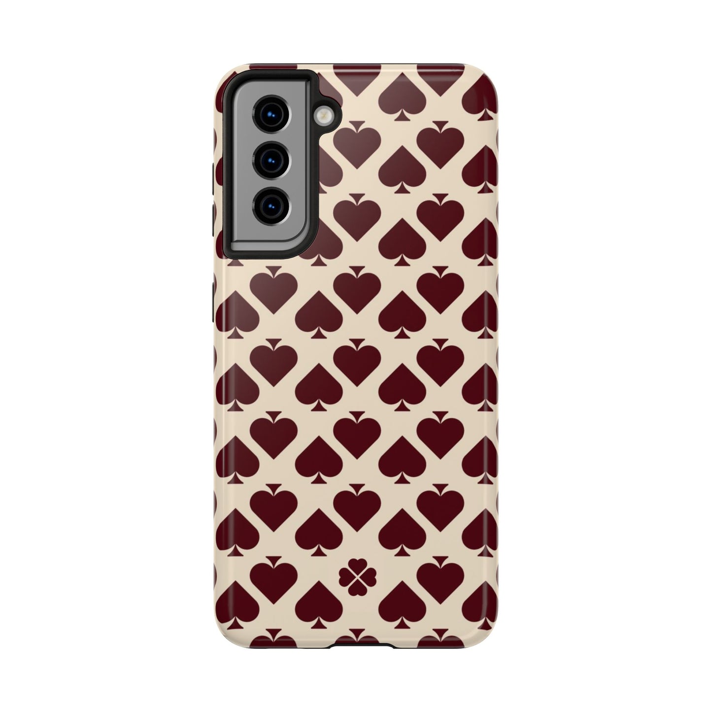 Maroon Spades Phone Case