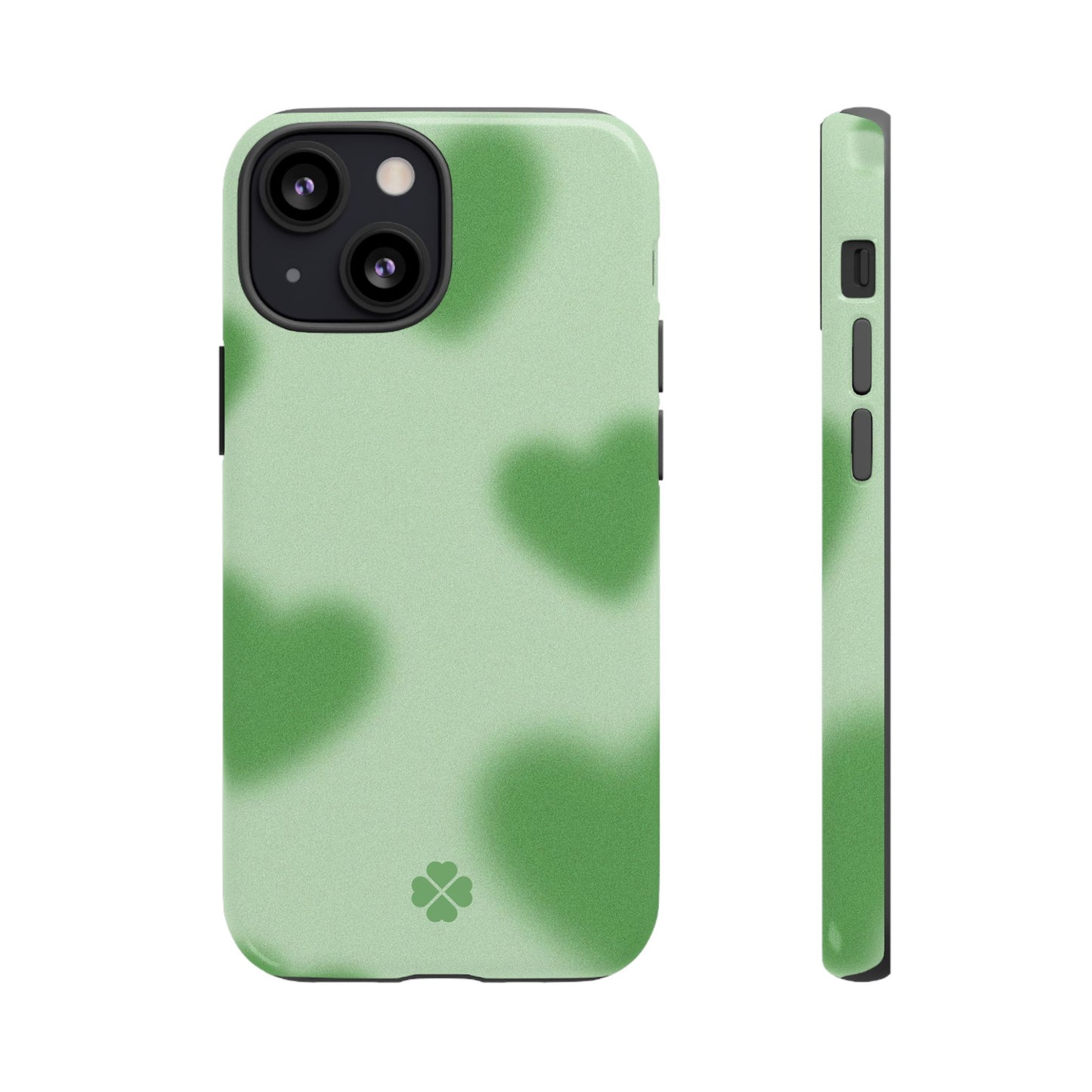 Green Hearts Phone Case