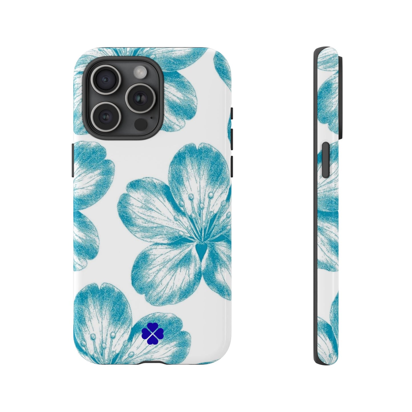 Blue Hibiscus Phone Case