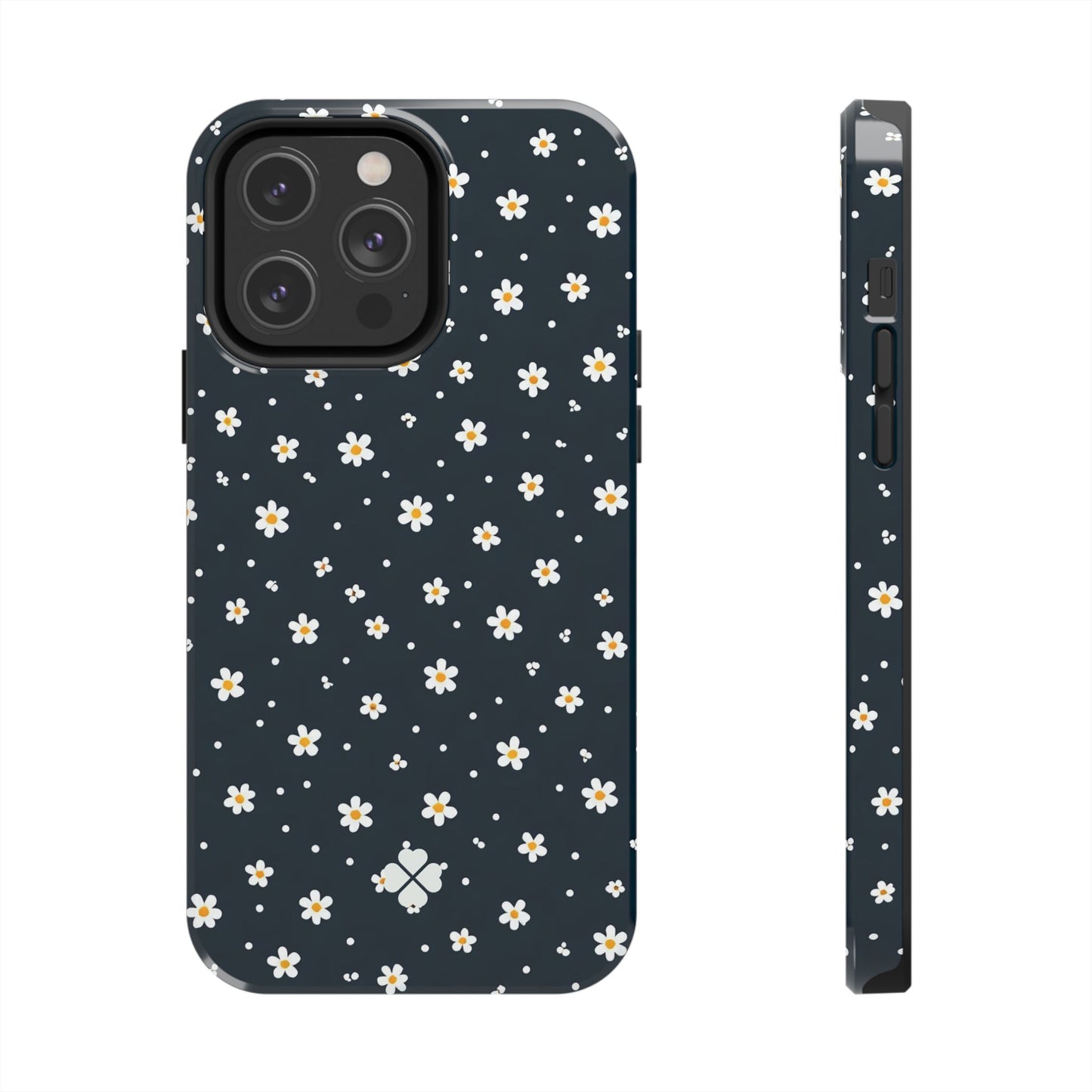 Navy Daisy Phone Case