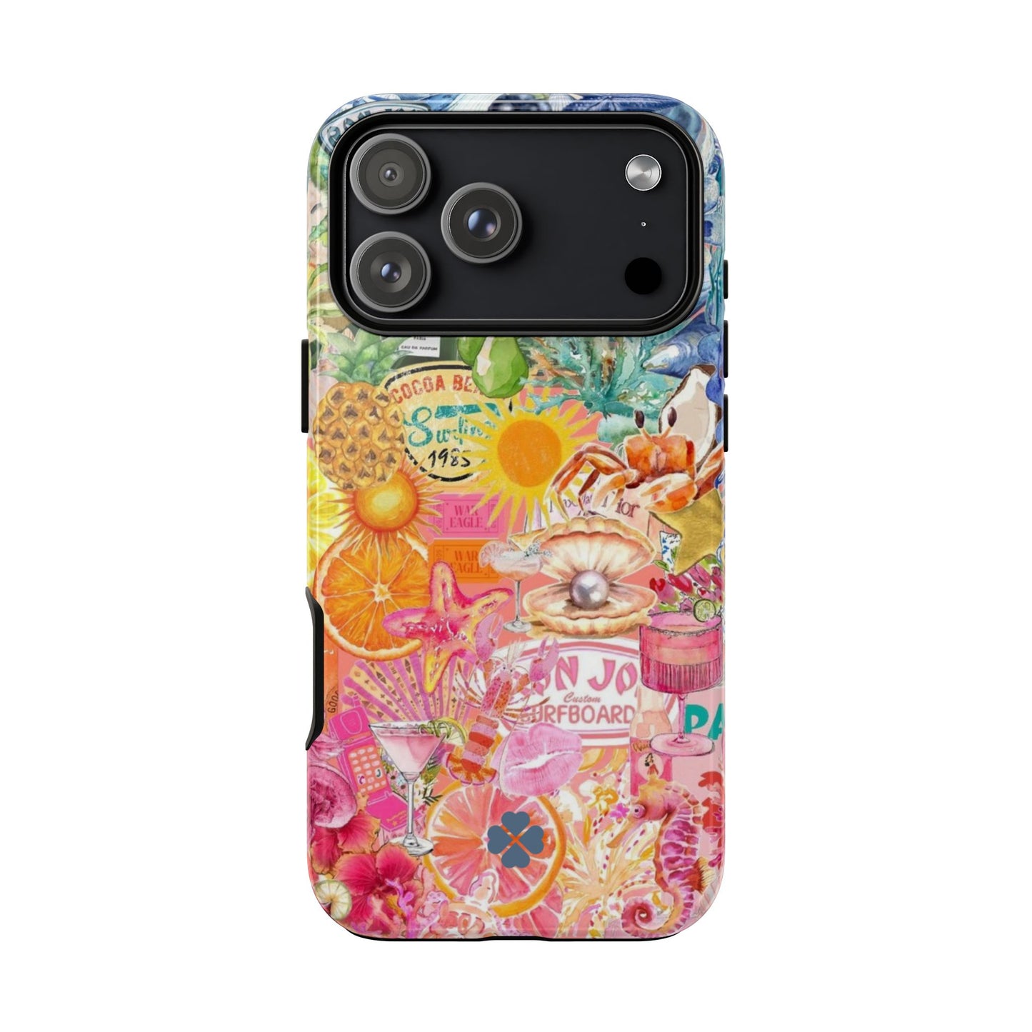 Rainbow Summer Collage Phone Case