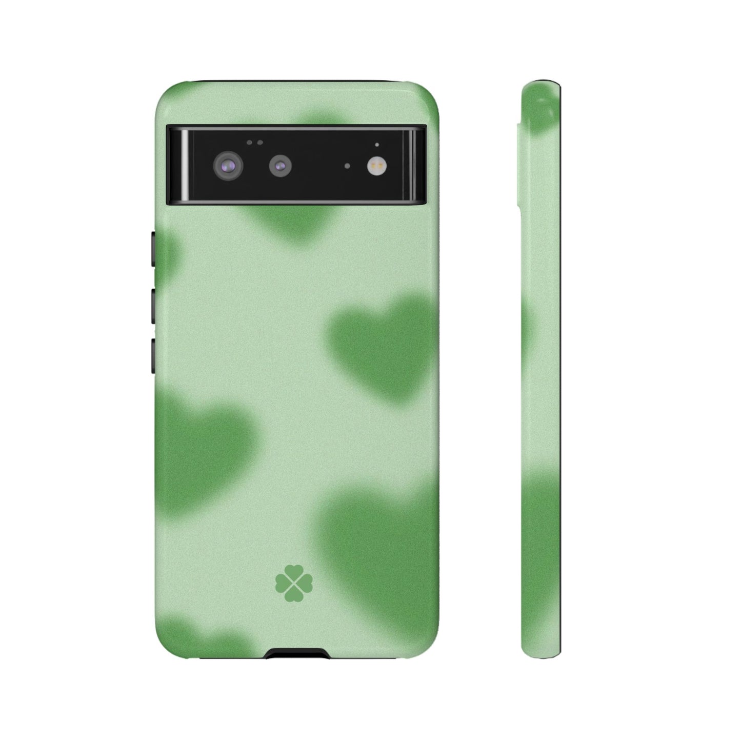 Green Hearts Phone Case