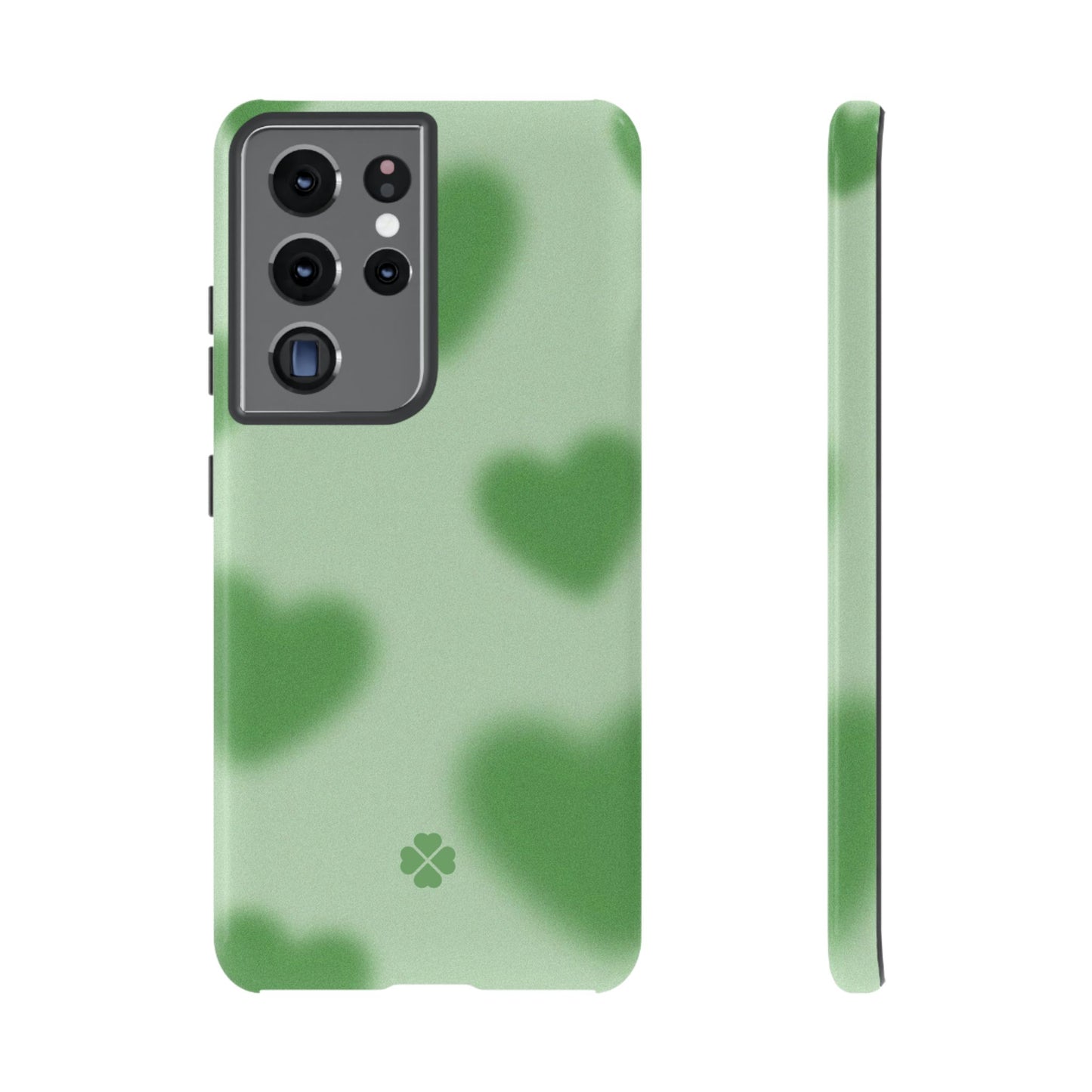 Green Hearts Phone Case
