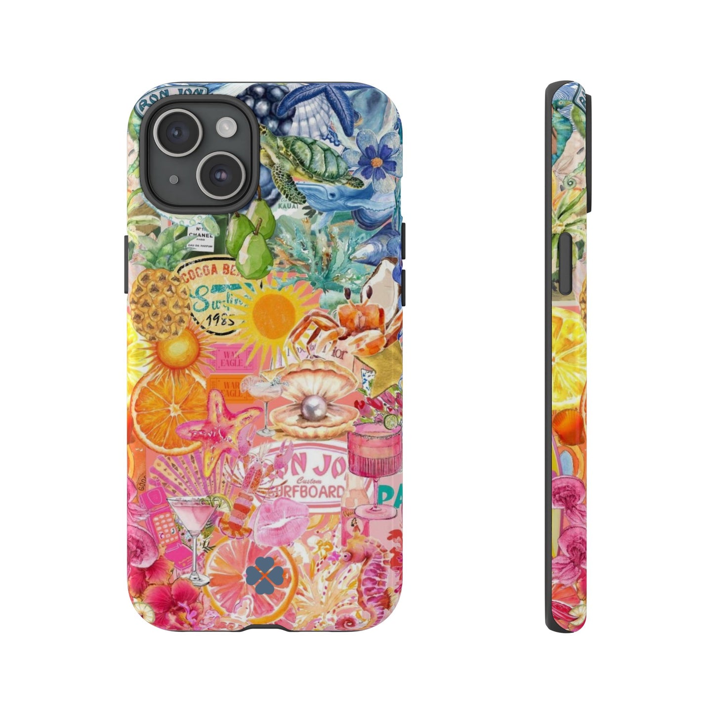 Rainbow Summer Collage Phone Case