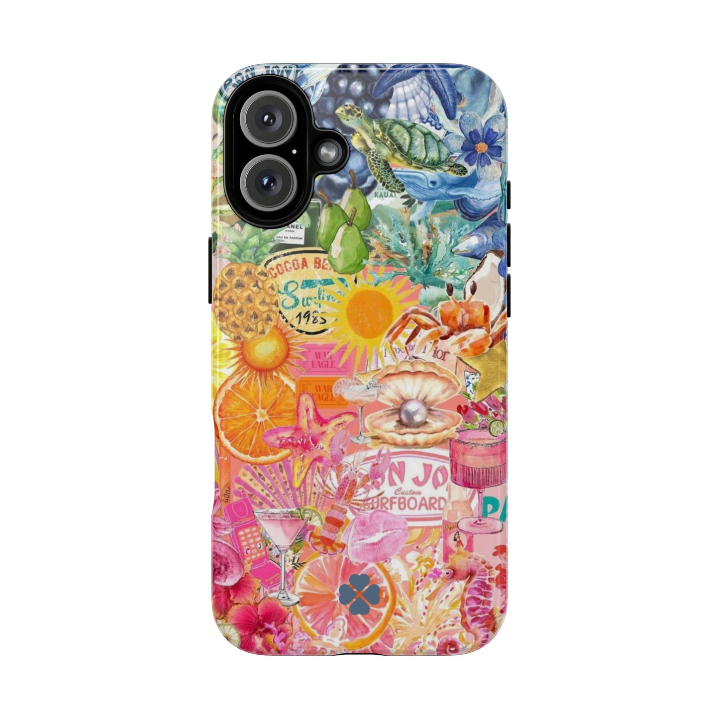 Rainbow Summer Collage Phone Case