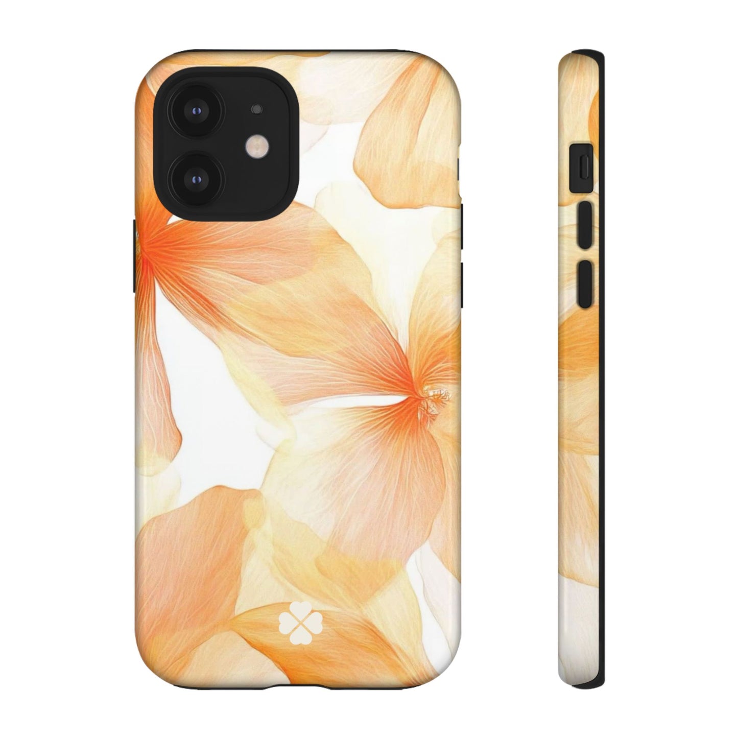 Orange Floral Phone Case