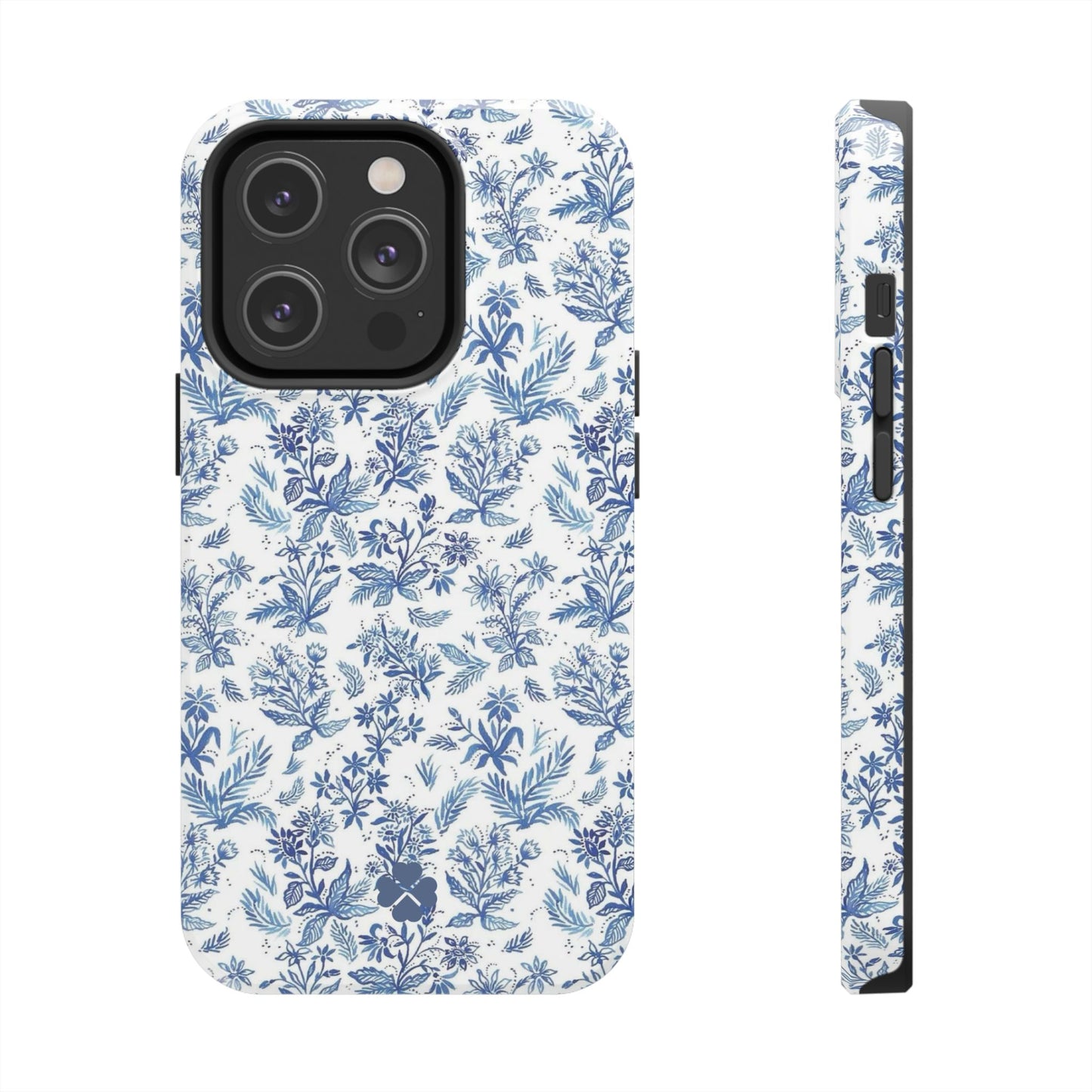 Blue Toile Phone Case