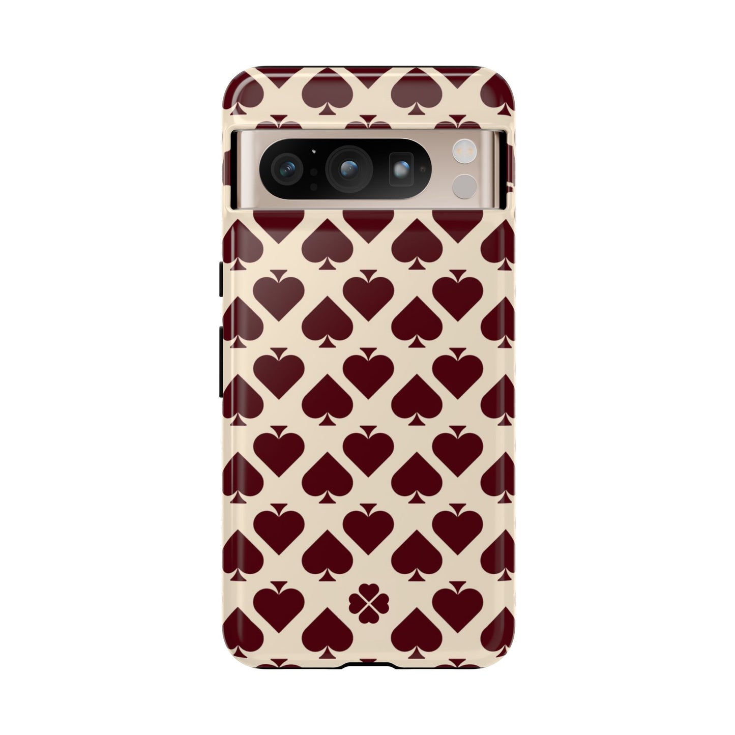 Maroon Spades Phone Case