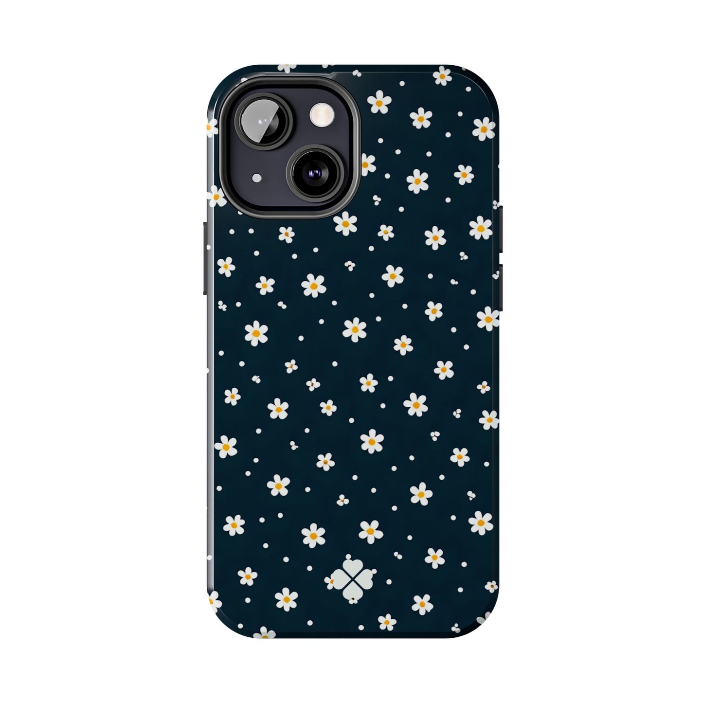 Navy Daisy Phone Case