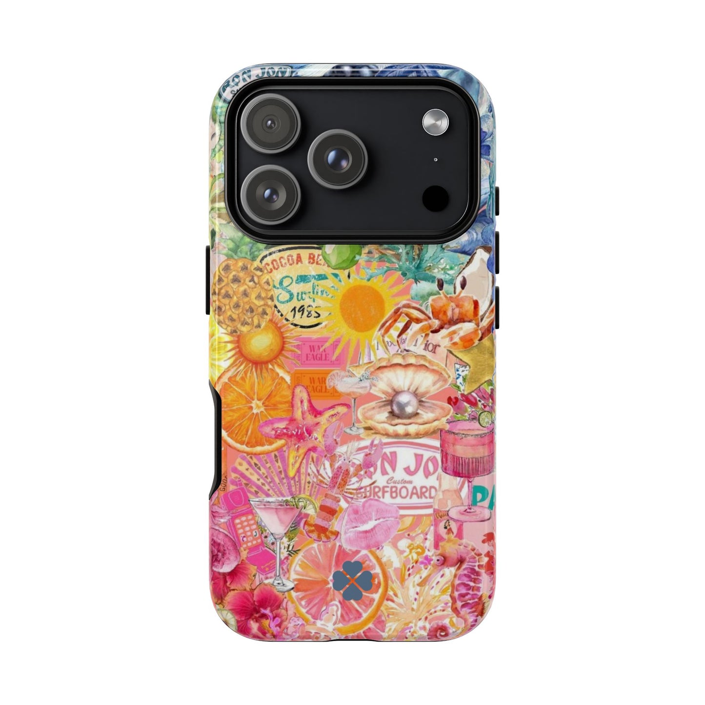 Rainbow Summer Collage Phone Case