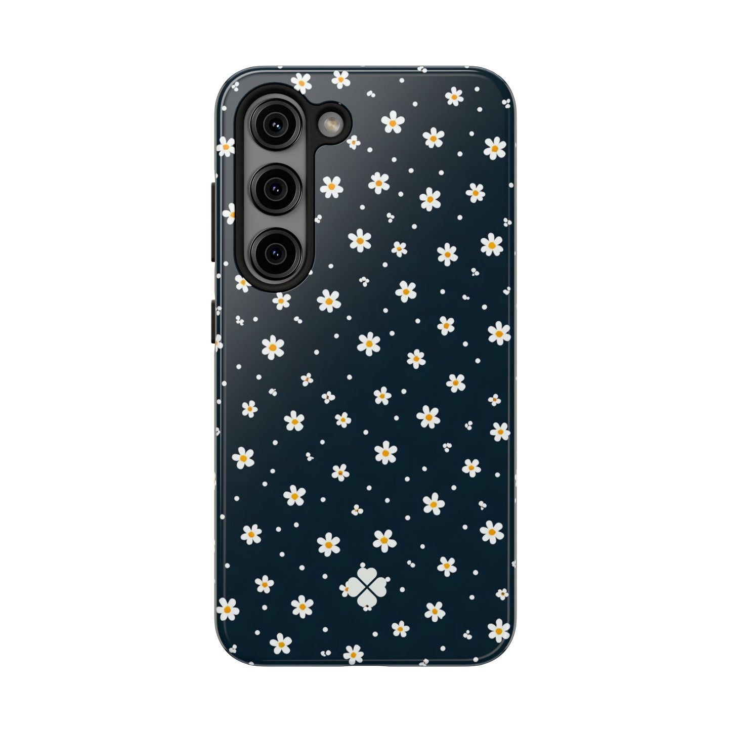 Navy Daisy Phone Case
