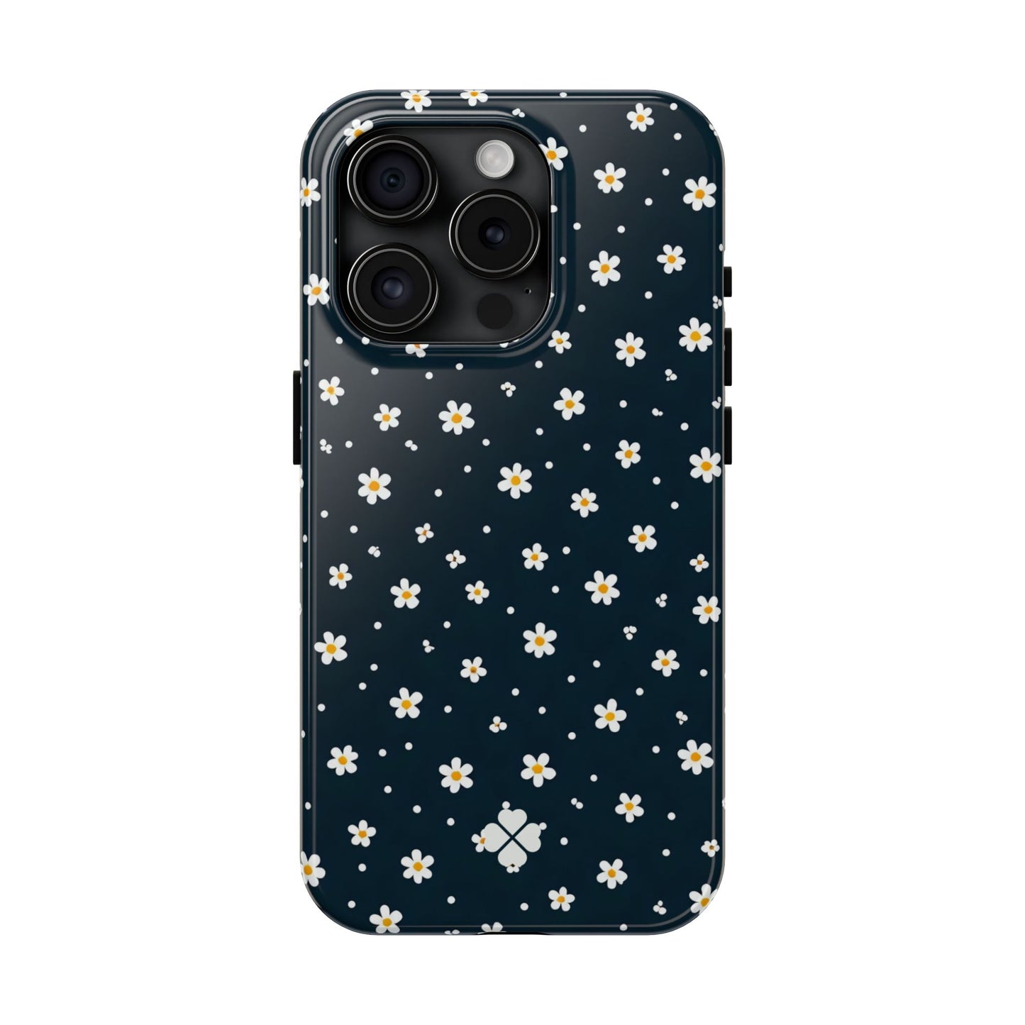 Navy Daisy Phone Case
