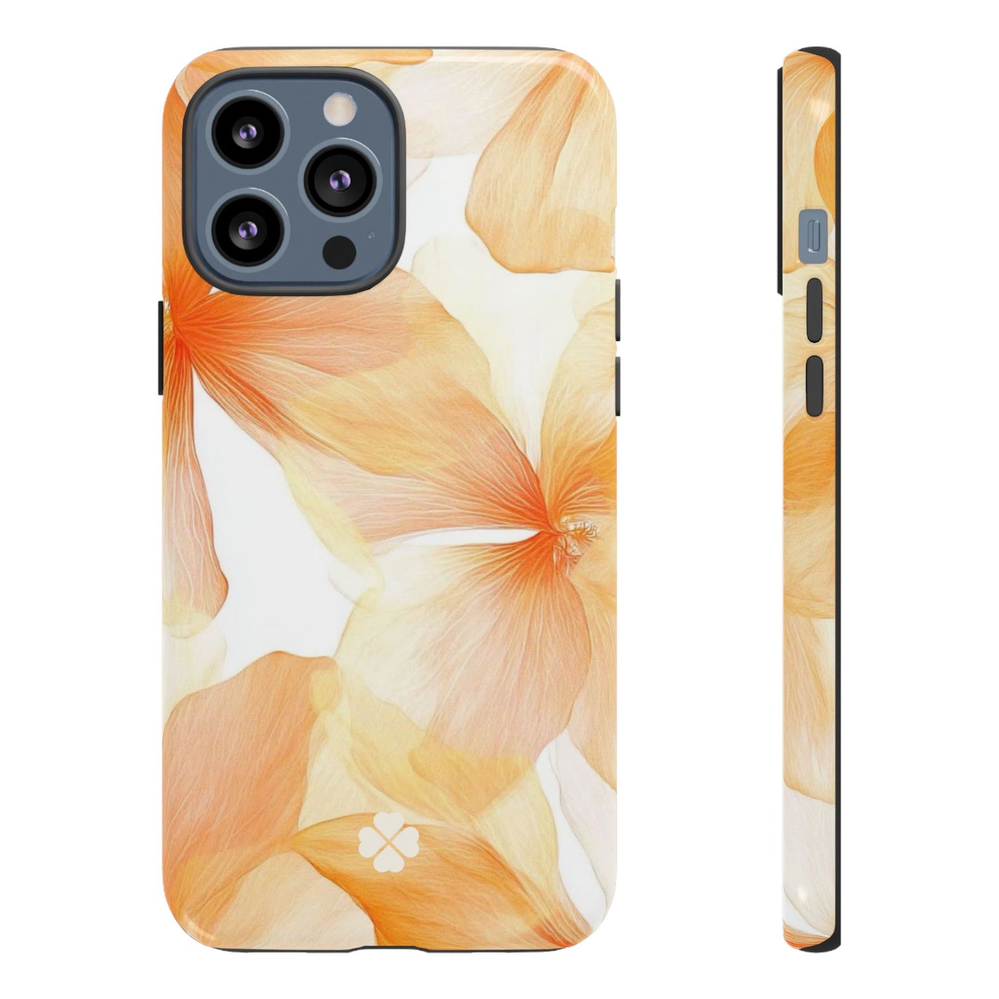 Orange Floral Phone Case