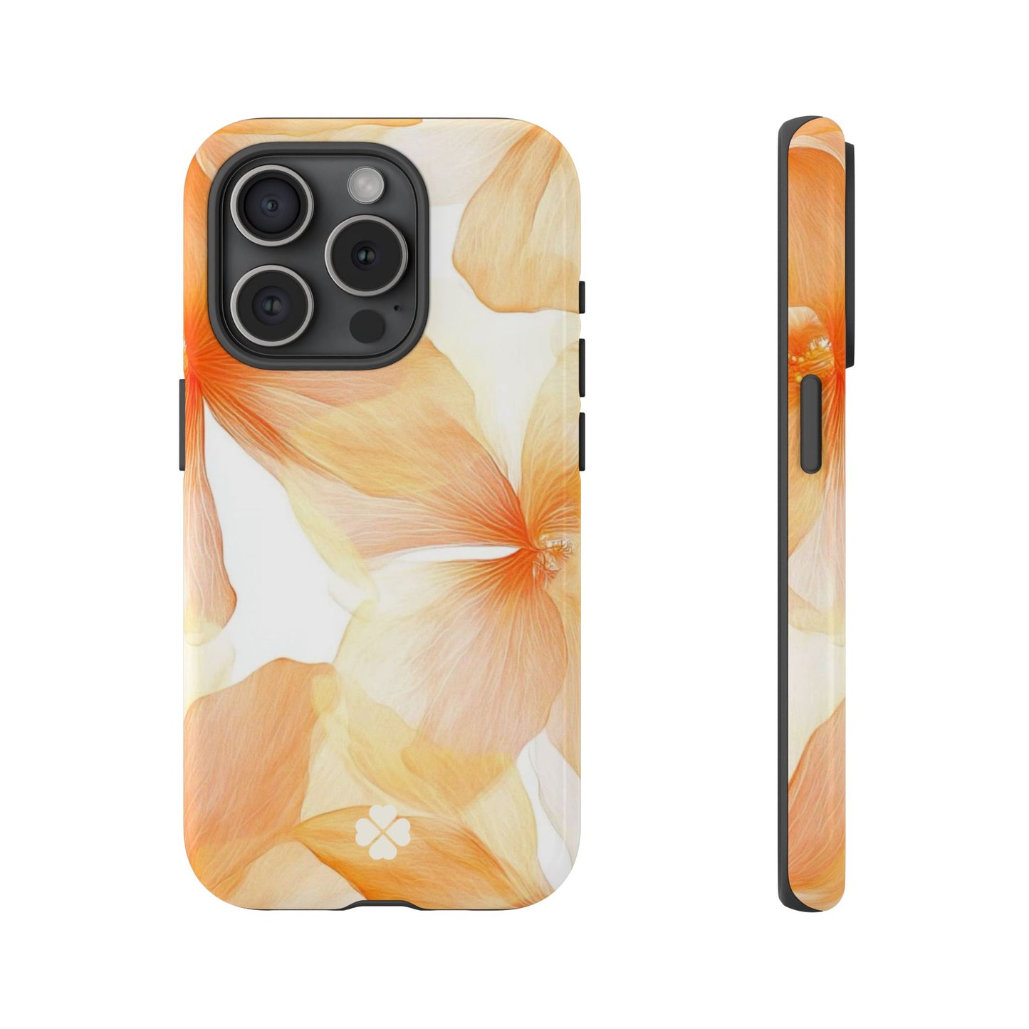 Orange Floral Phone Case