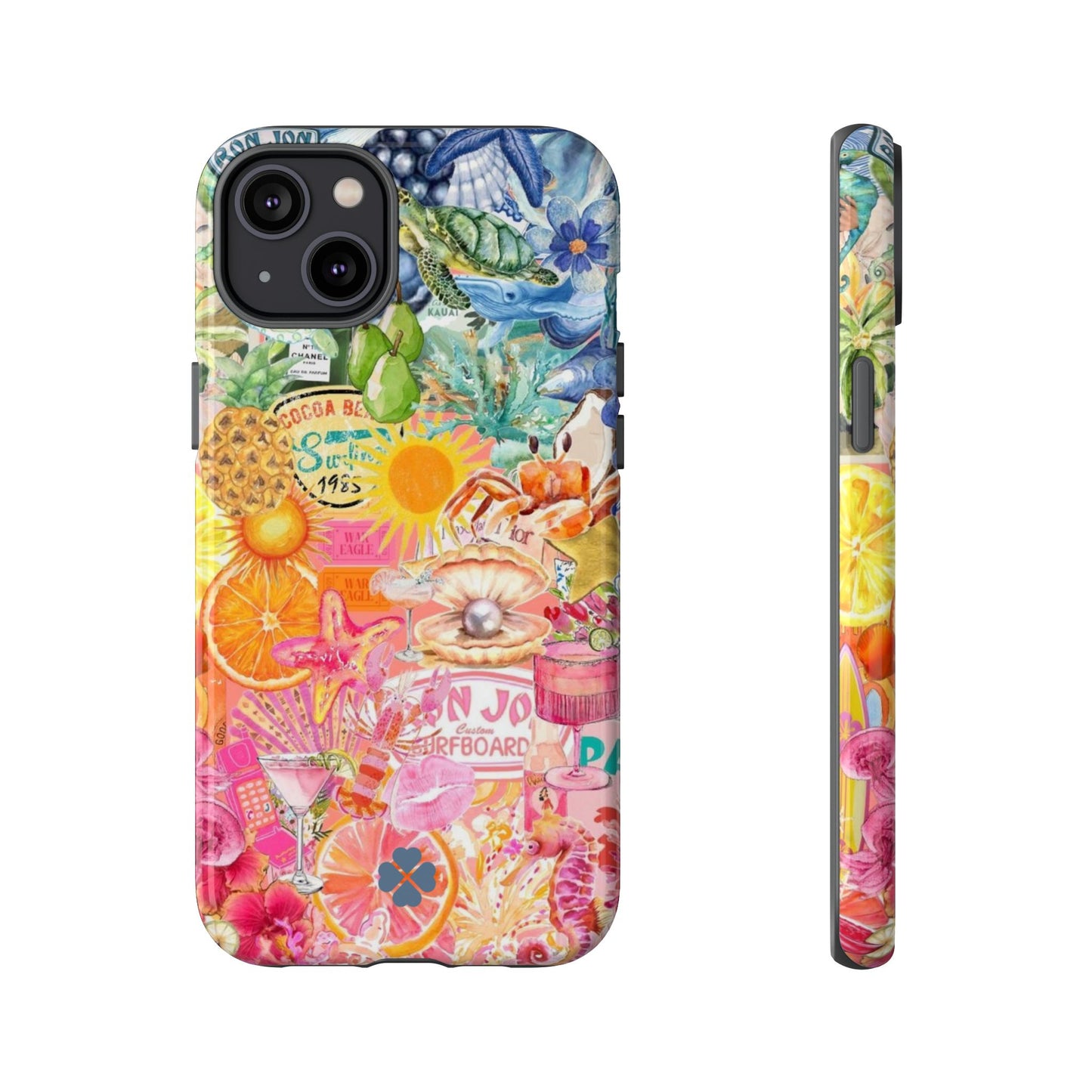 Rainbow Summer Collage Phone Case