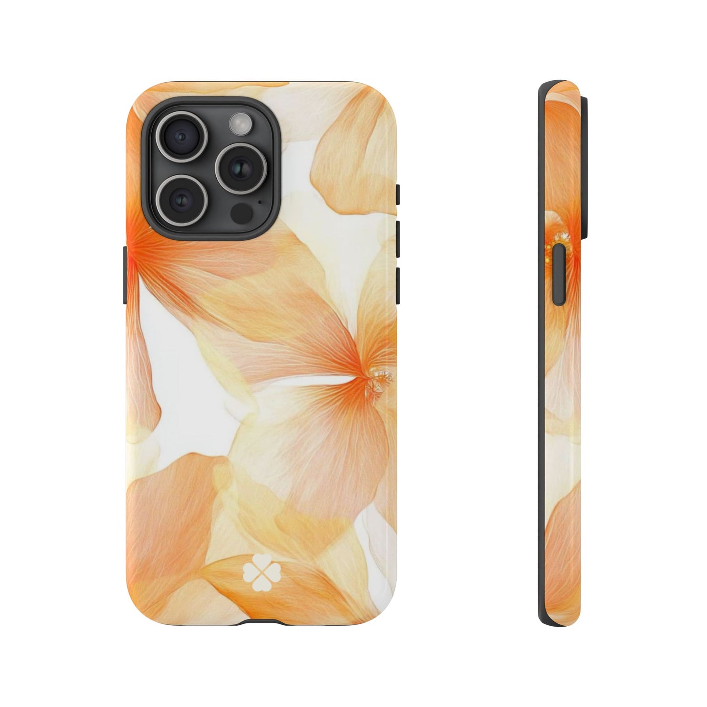 Orange Floral Phone Case