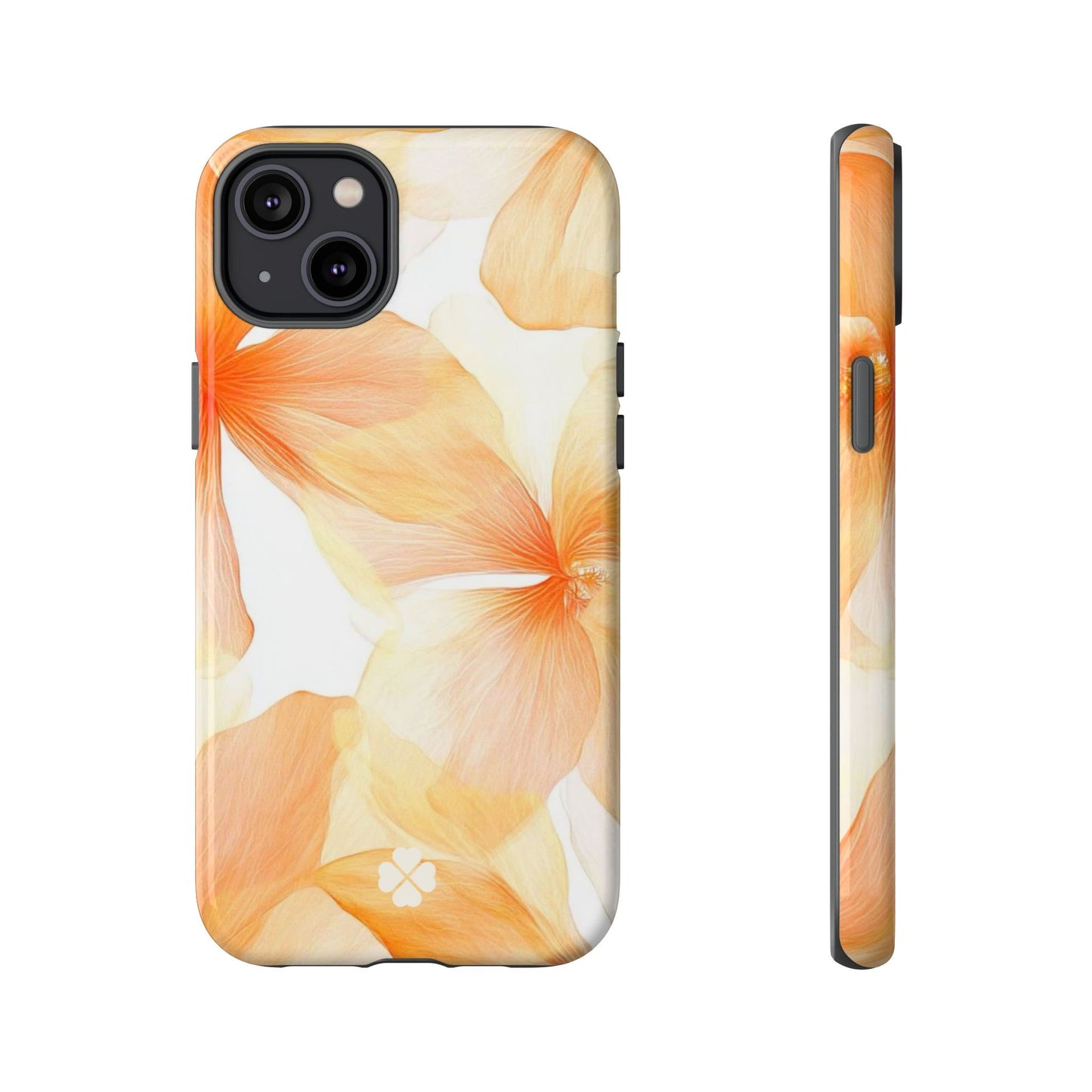 Orange Floral Phone Case