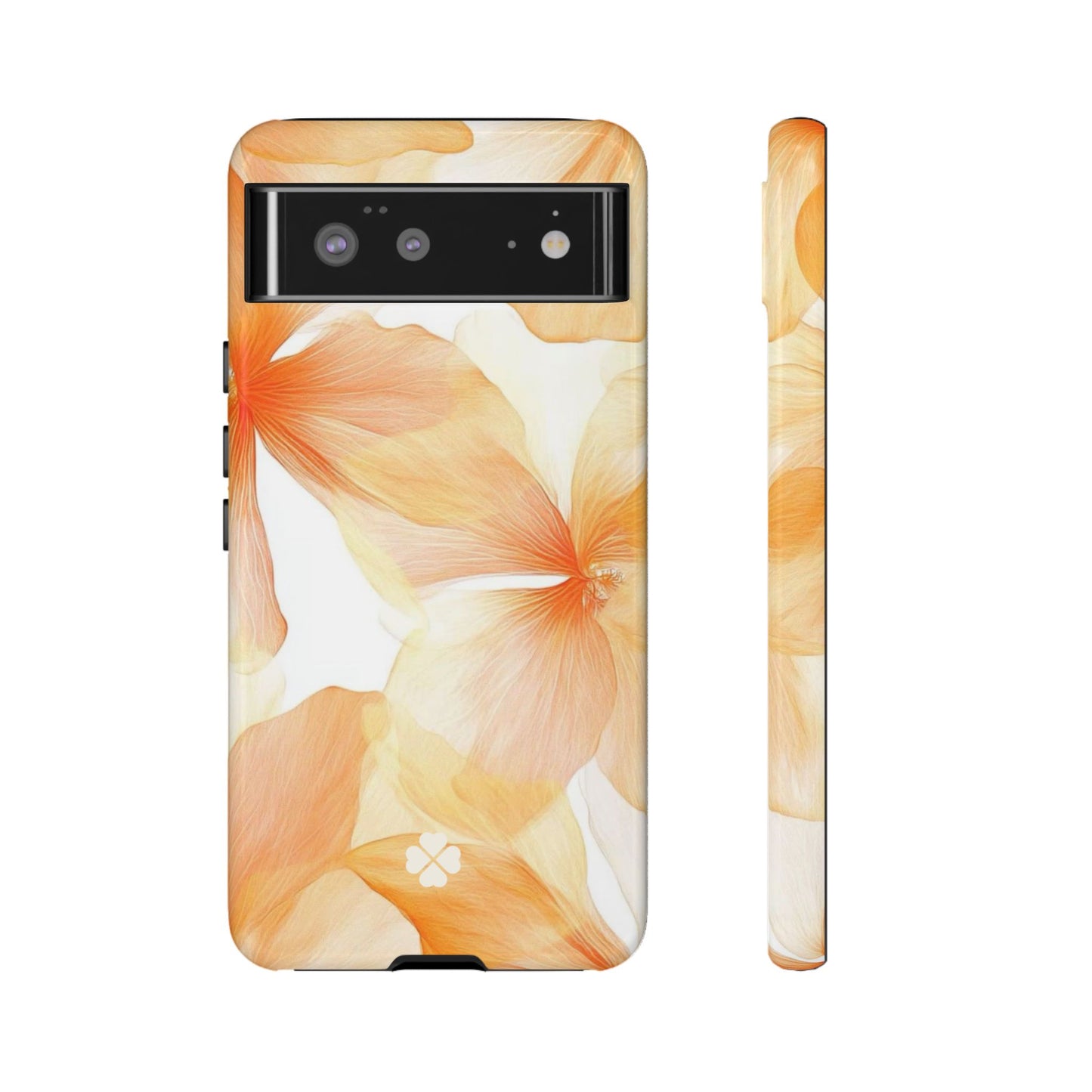 Orange Floral Phone Case