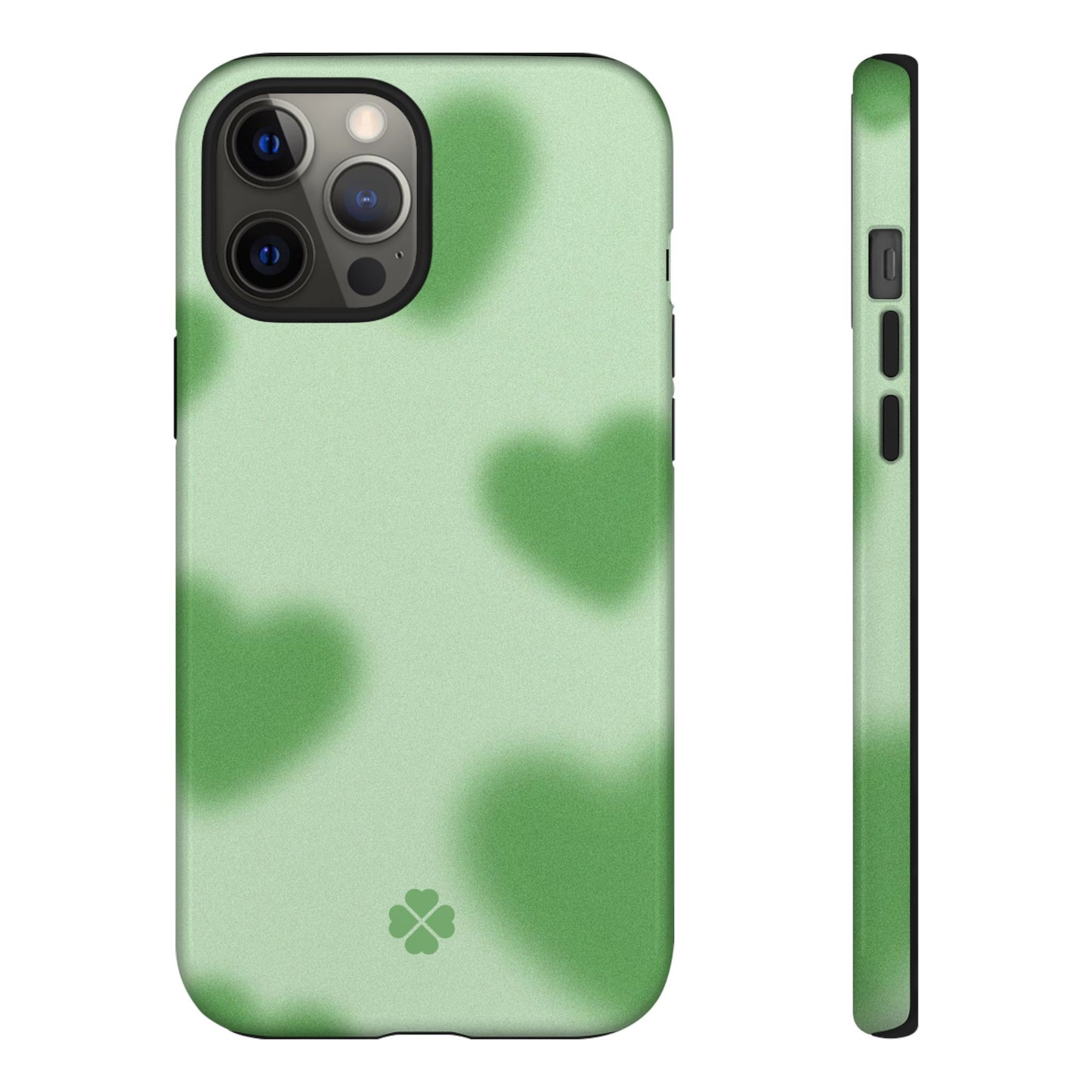 Green Hearts Phone Case
