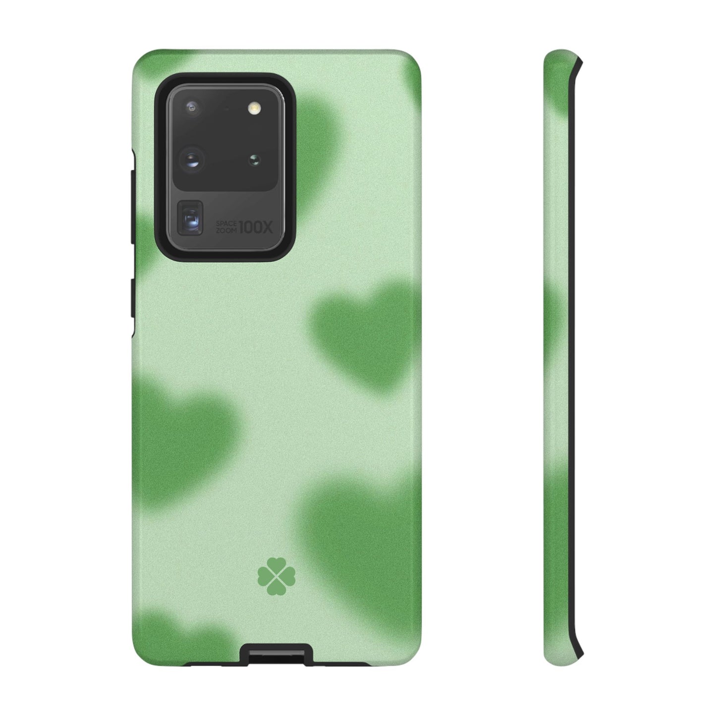 Green Hearts Phone Case