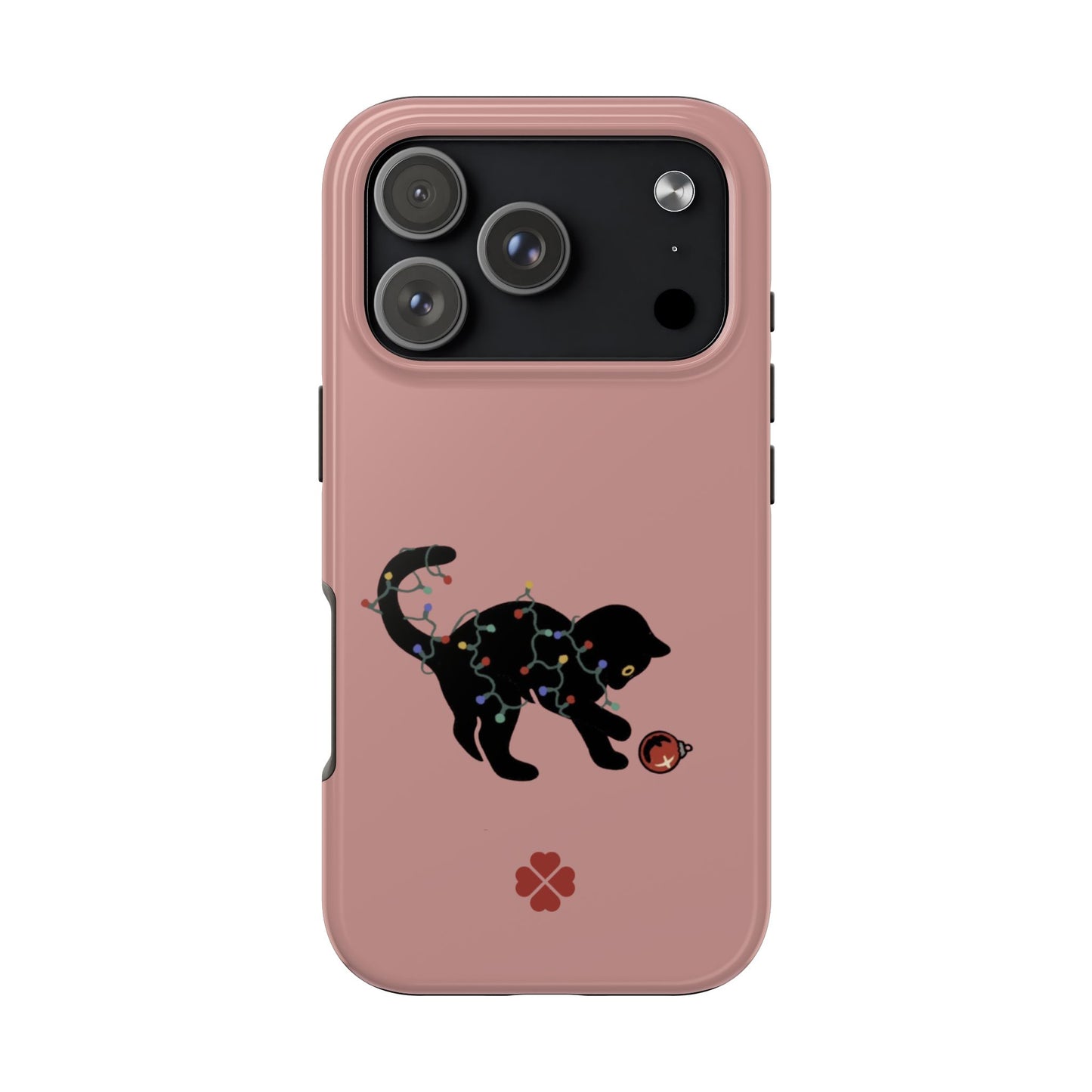 Kitty Christmas Lights Phone Case