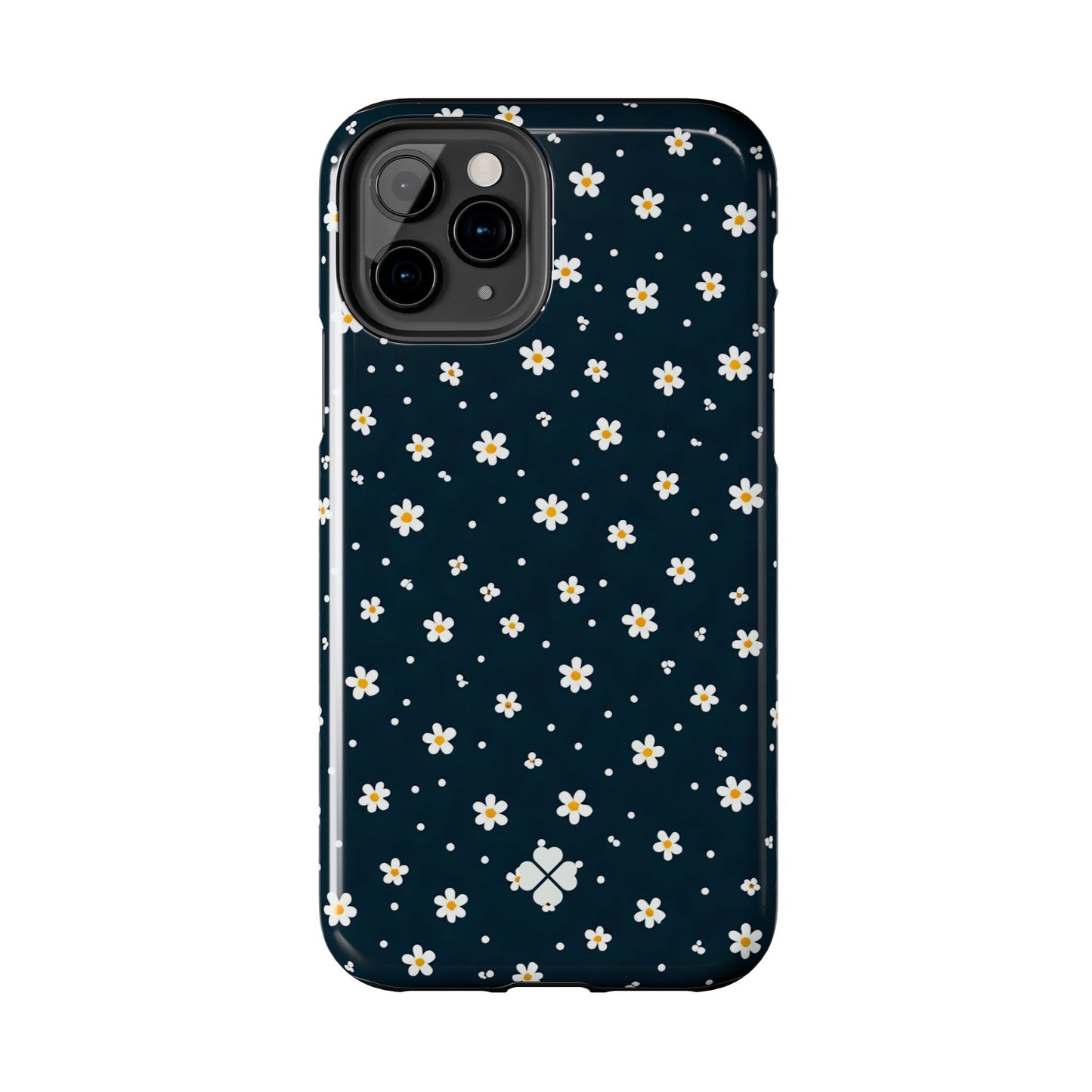 Navy Daisy Phone Case