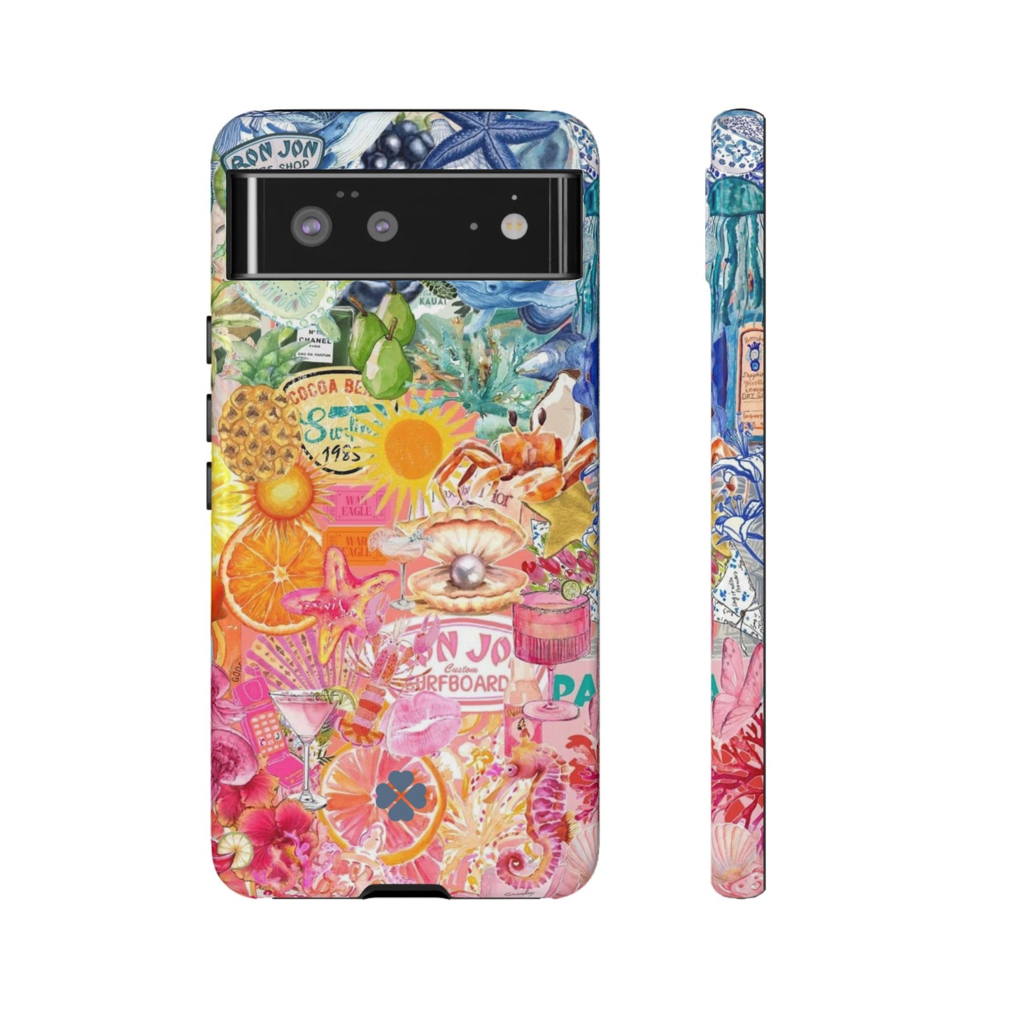 Rainbow Summer Collage Phone Case