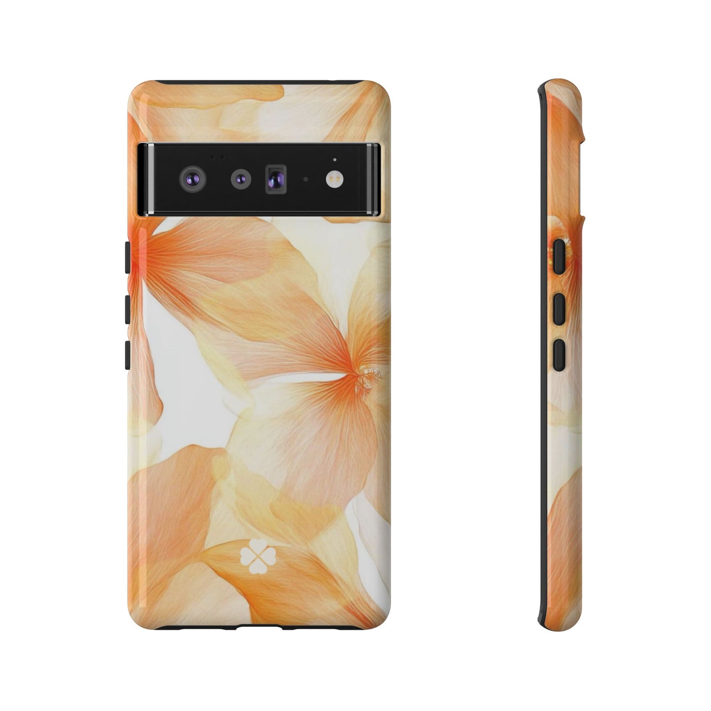 Orange Floral Phone Case