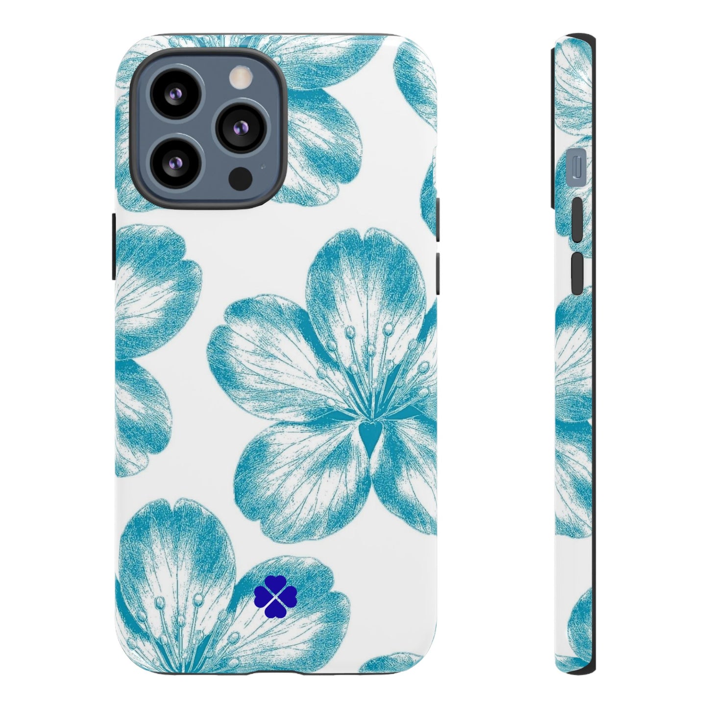 Blue Hibiscus Phone Case