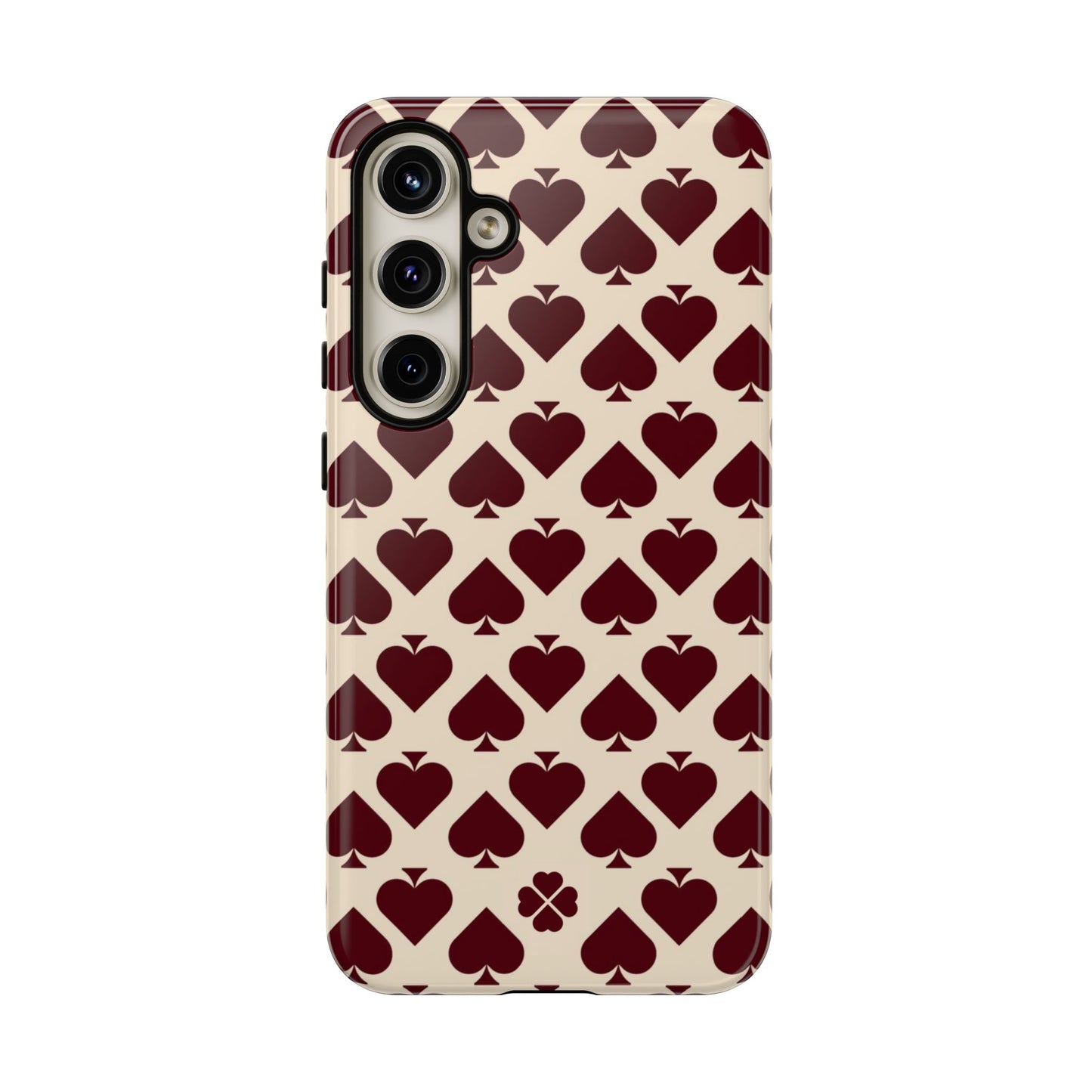 Maroon Spades Phone Case
