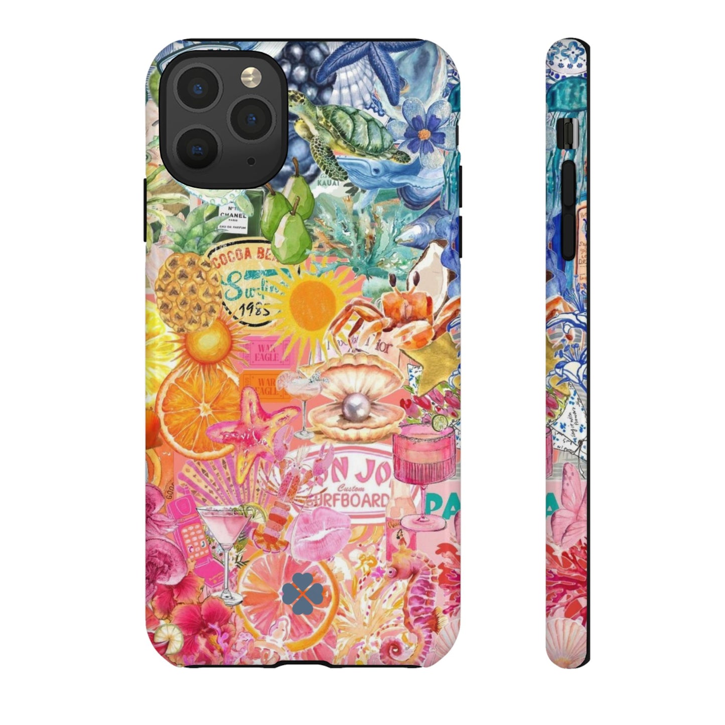 Rainbow Summer Collage Phone Case