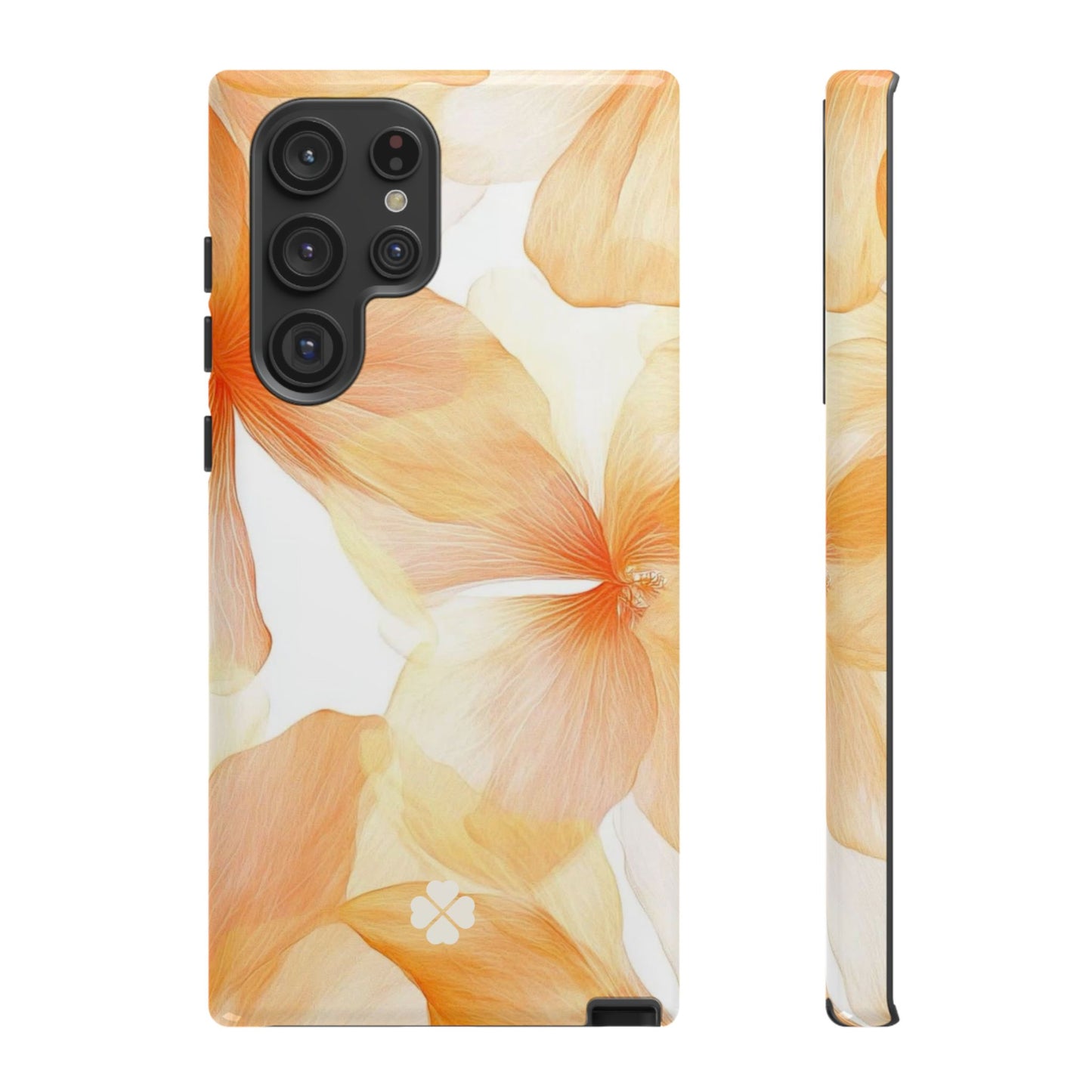 Orange Floral Phone Case