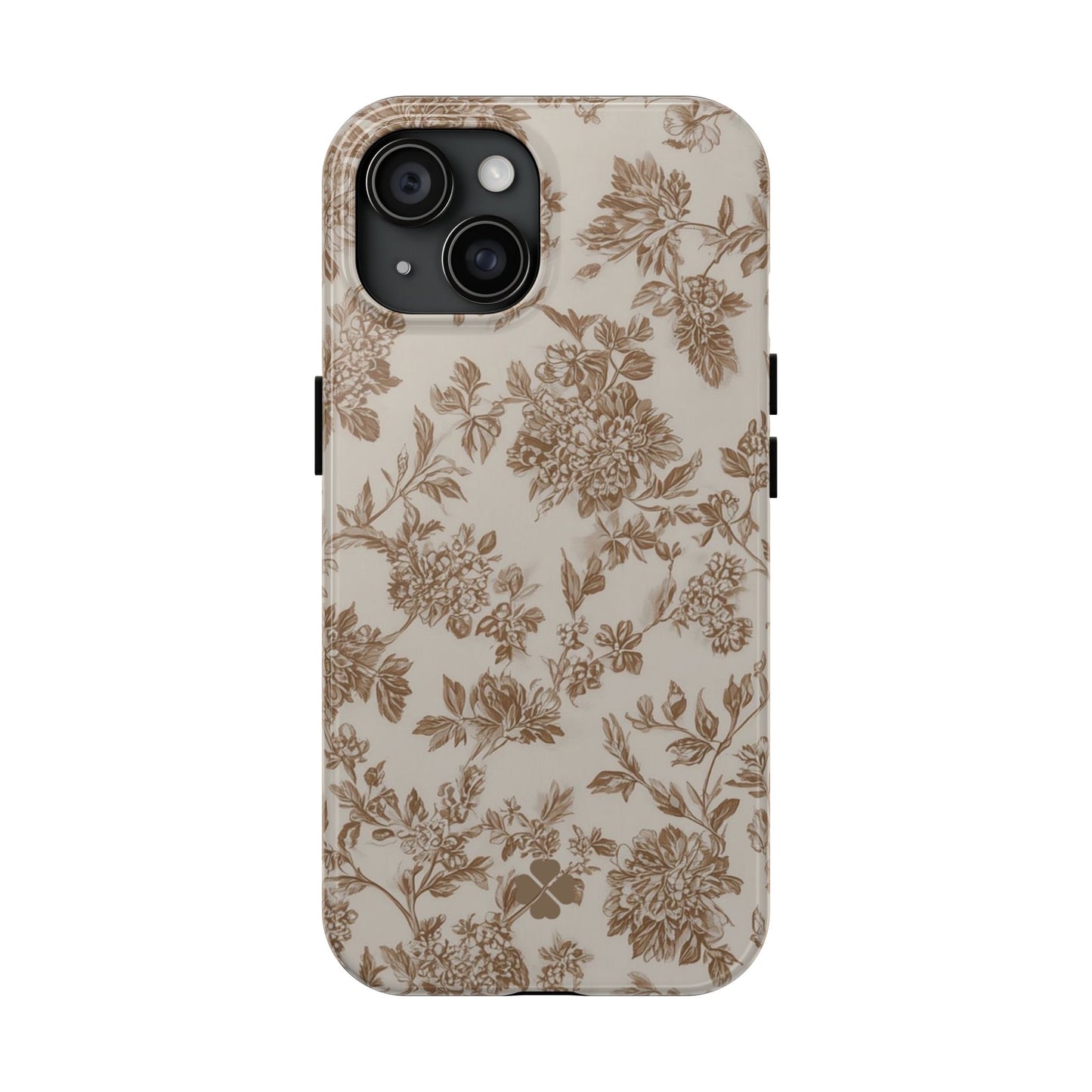 Beige Floral Phone Case