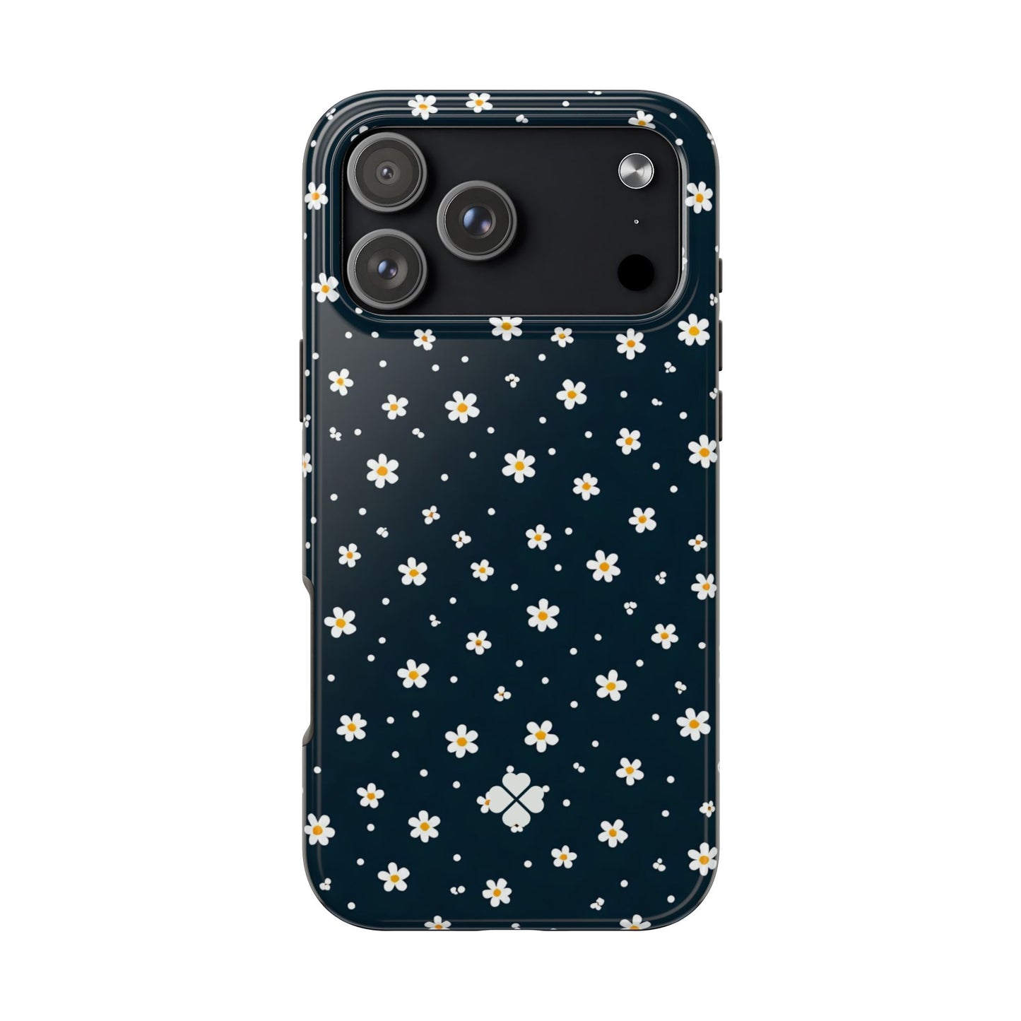 Navy Daisy Phone Case