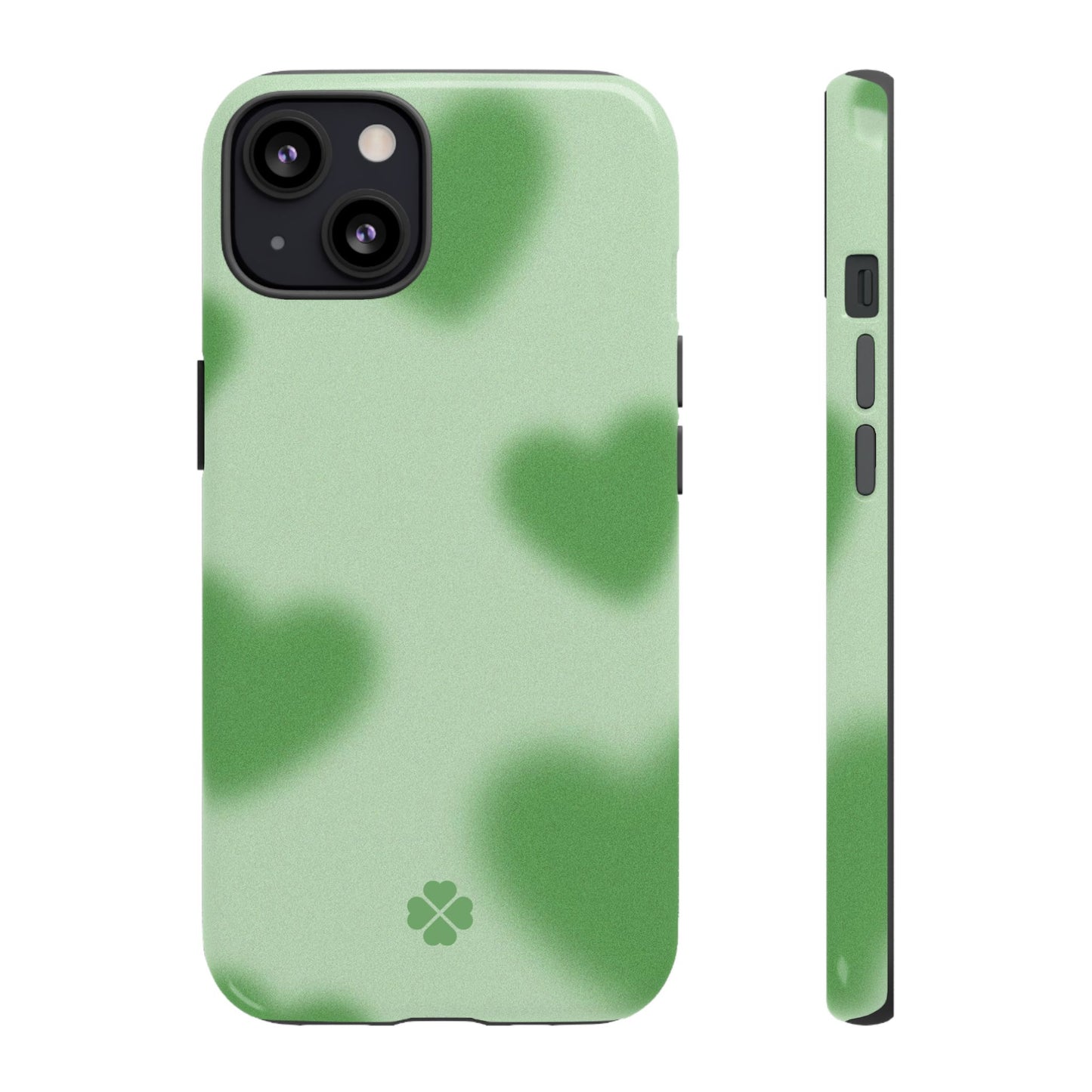 Green Hearts Phone Case