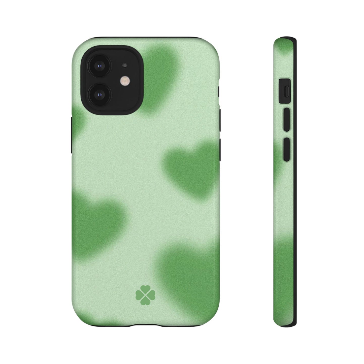 Green Hearts Phone Case