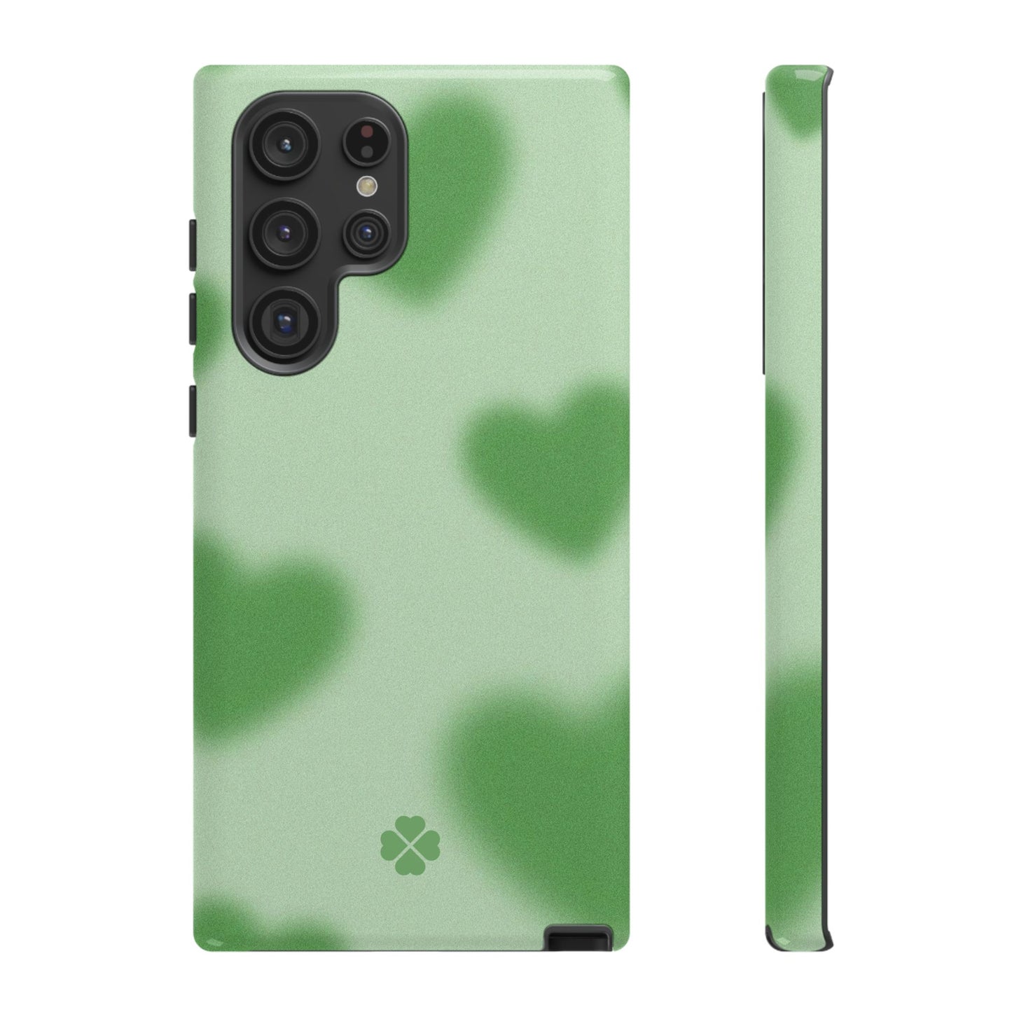 Green Hearts Phone Case