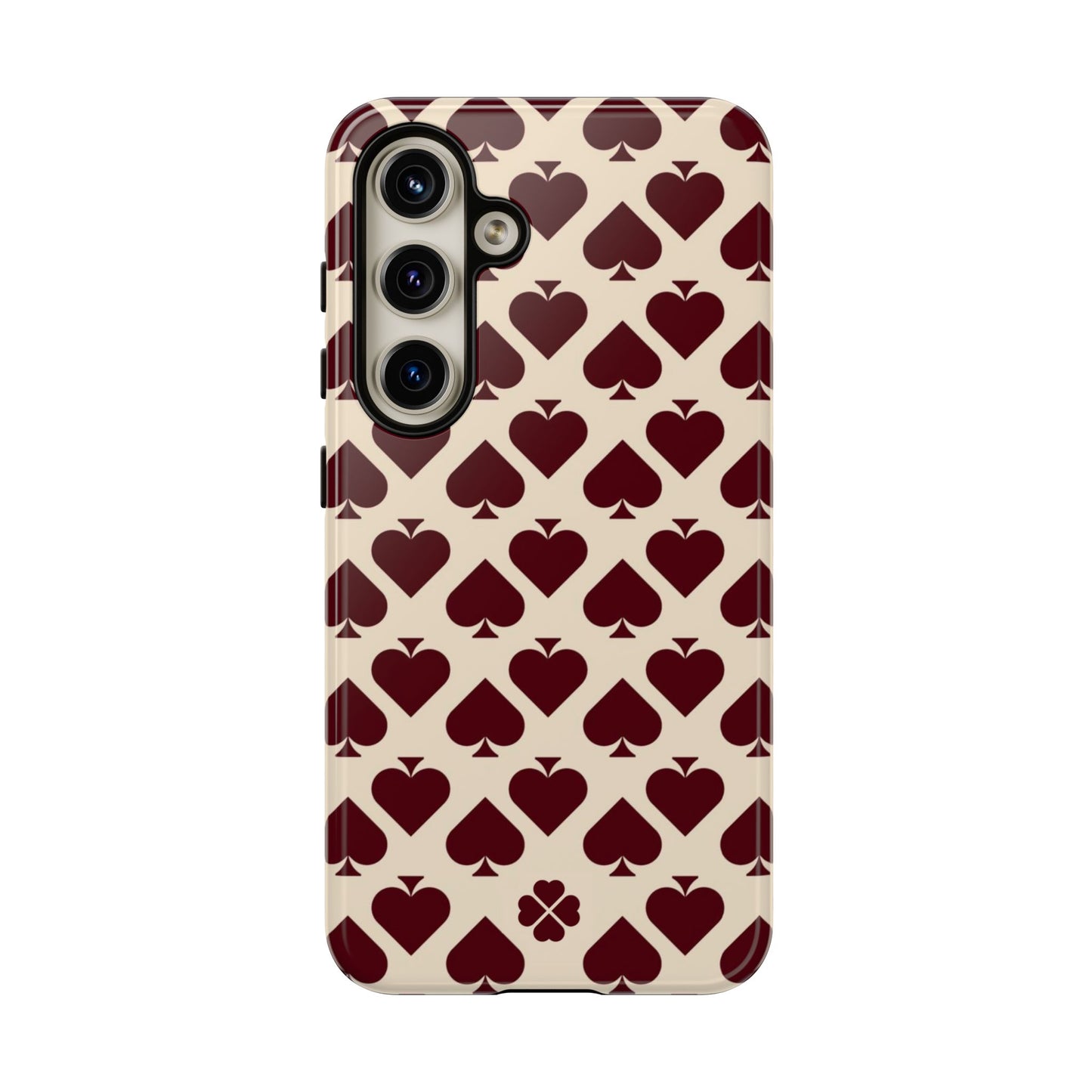 Maroon Spades Phone Case