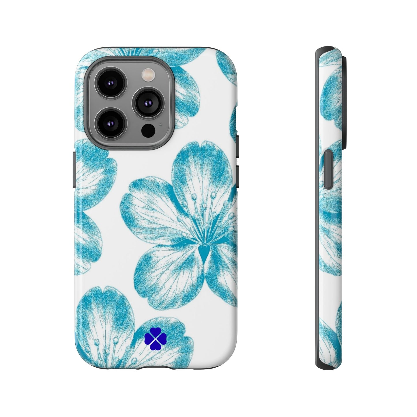 Blue Hibiscus Phone Case