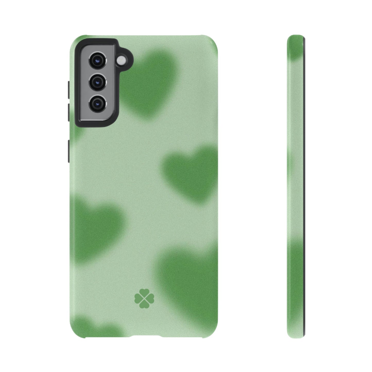 Green Hearts Phone Case
