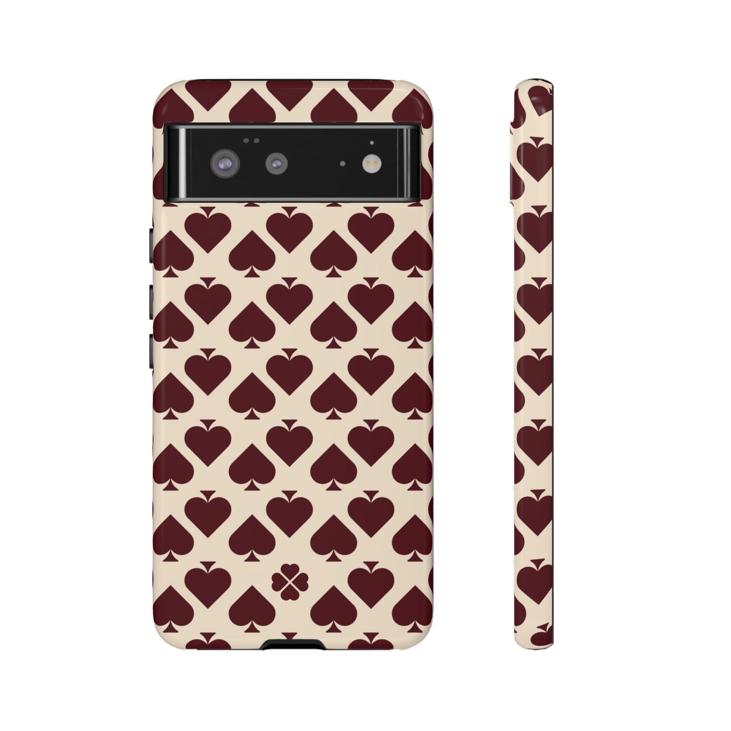 Maroon Spades Phone Case