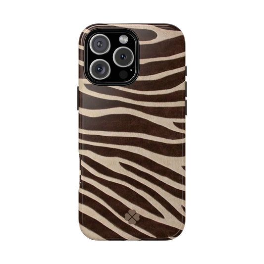 Brown Zebra Phone Case