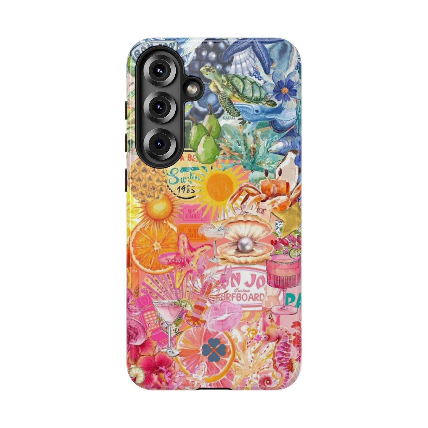 Rainbow Summer Collage Phone Case