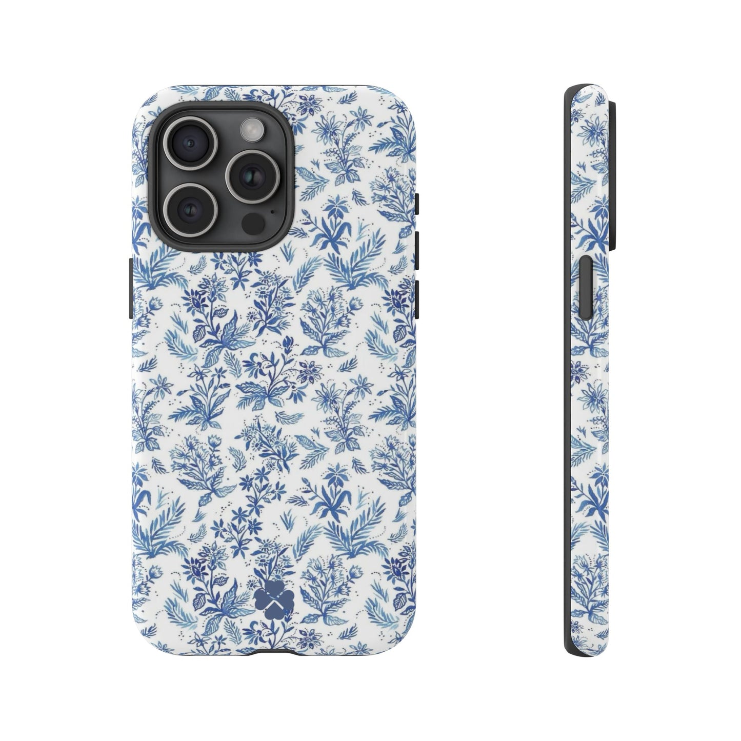 Blue Toile Phone Case