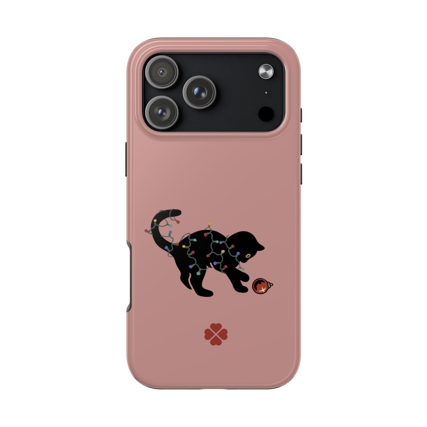 Kitty Christmas Lights Phone Case