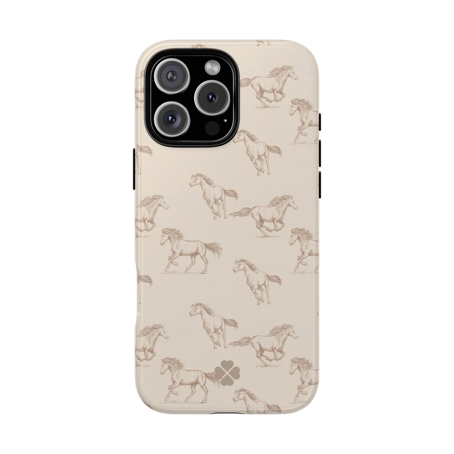 Beige Equestrian Phone Case