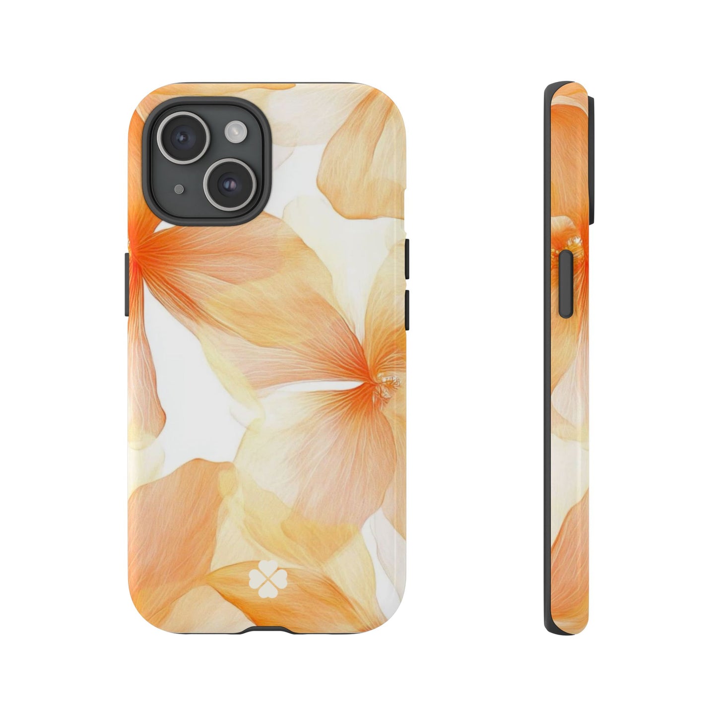 Orange Floral Phone Case
