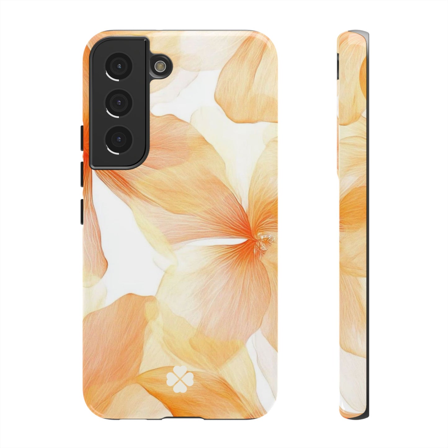 Orange Floral Phone Case
